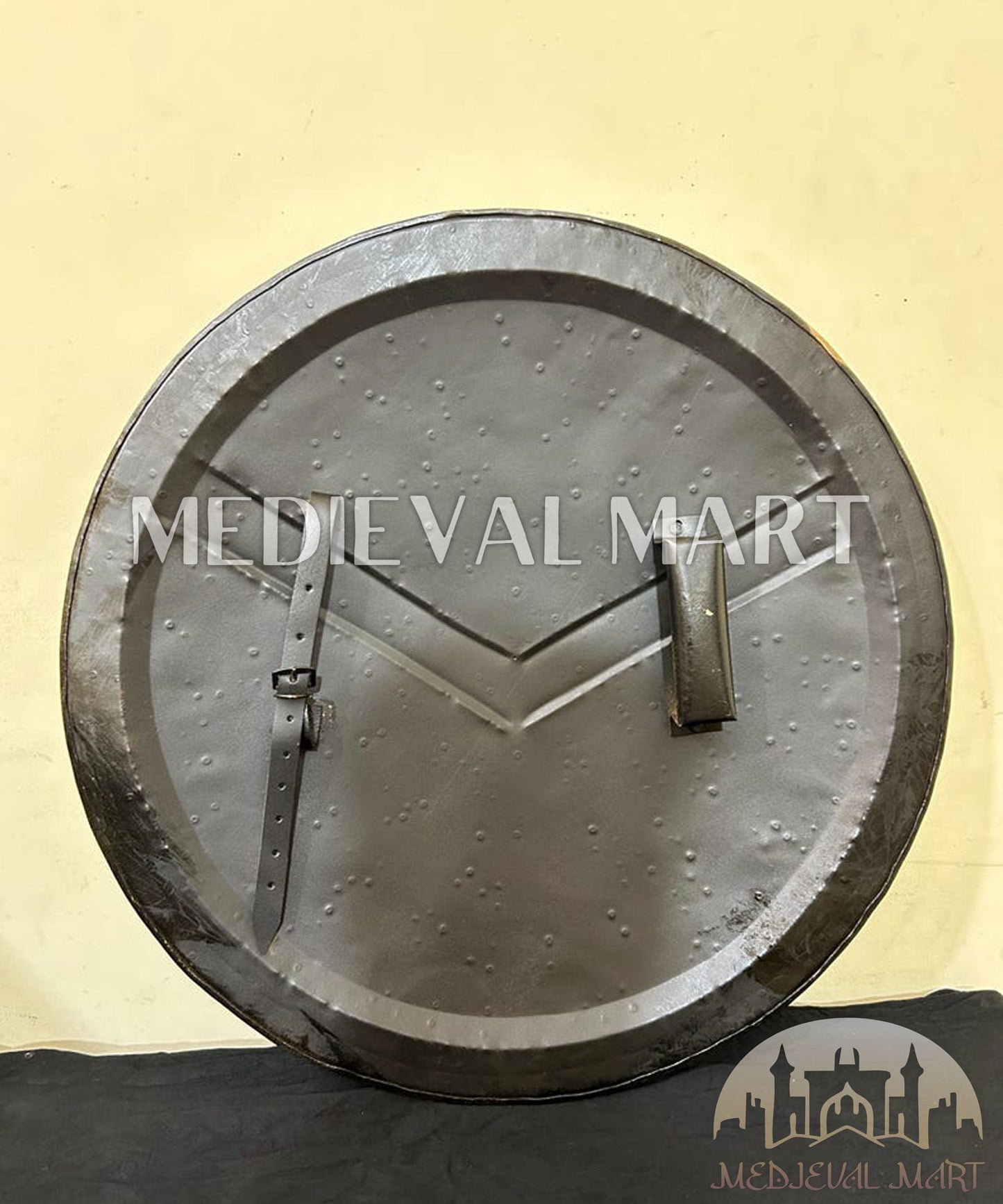MEDIEVALMART 300 Movie Spartan Shield Replica ORG Finish W/H Sword | Gift for Dad