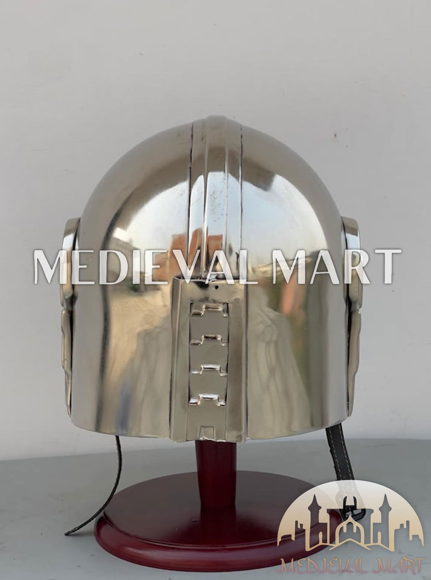 MEDIEVALMART "The Mandalorian" Din Djarin Boba Fett Helmet W/H Free Stand | Star Wars Props