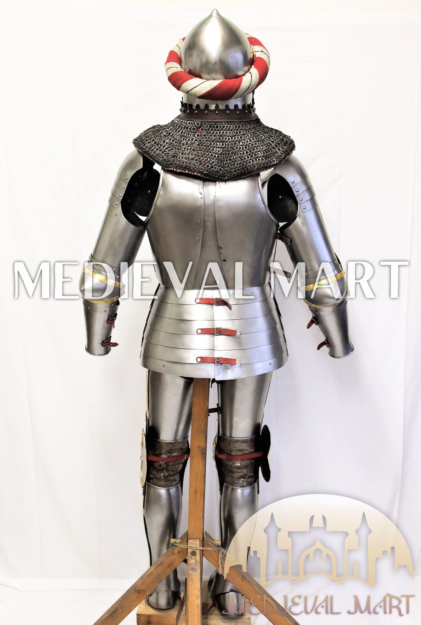 MEDIEVALMART Francis Authentic Medieval Full set of Armor W/H Hundshughel Bacient