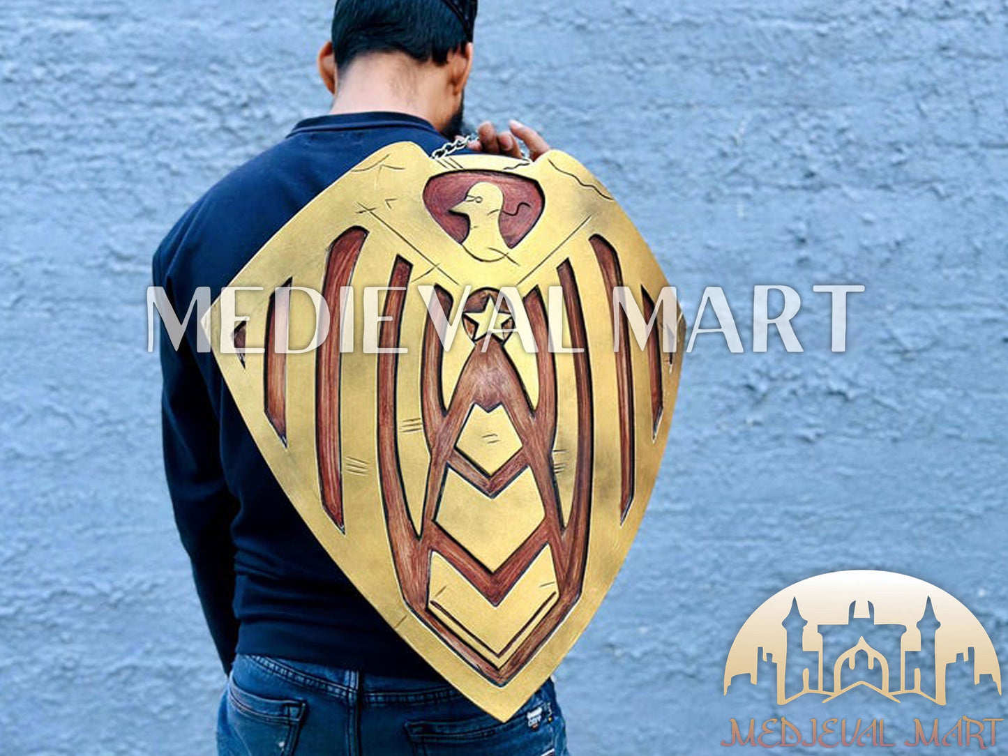 MEDIEVALMART The Boys Homelander Father Soldier Boy Shield - The Boys Prop Replica