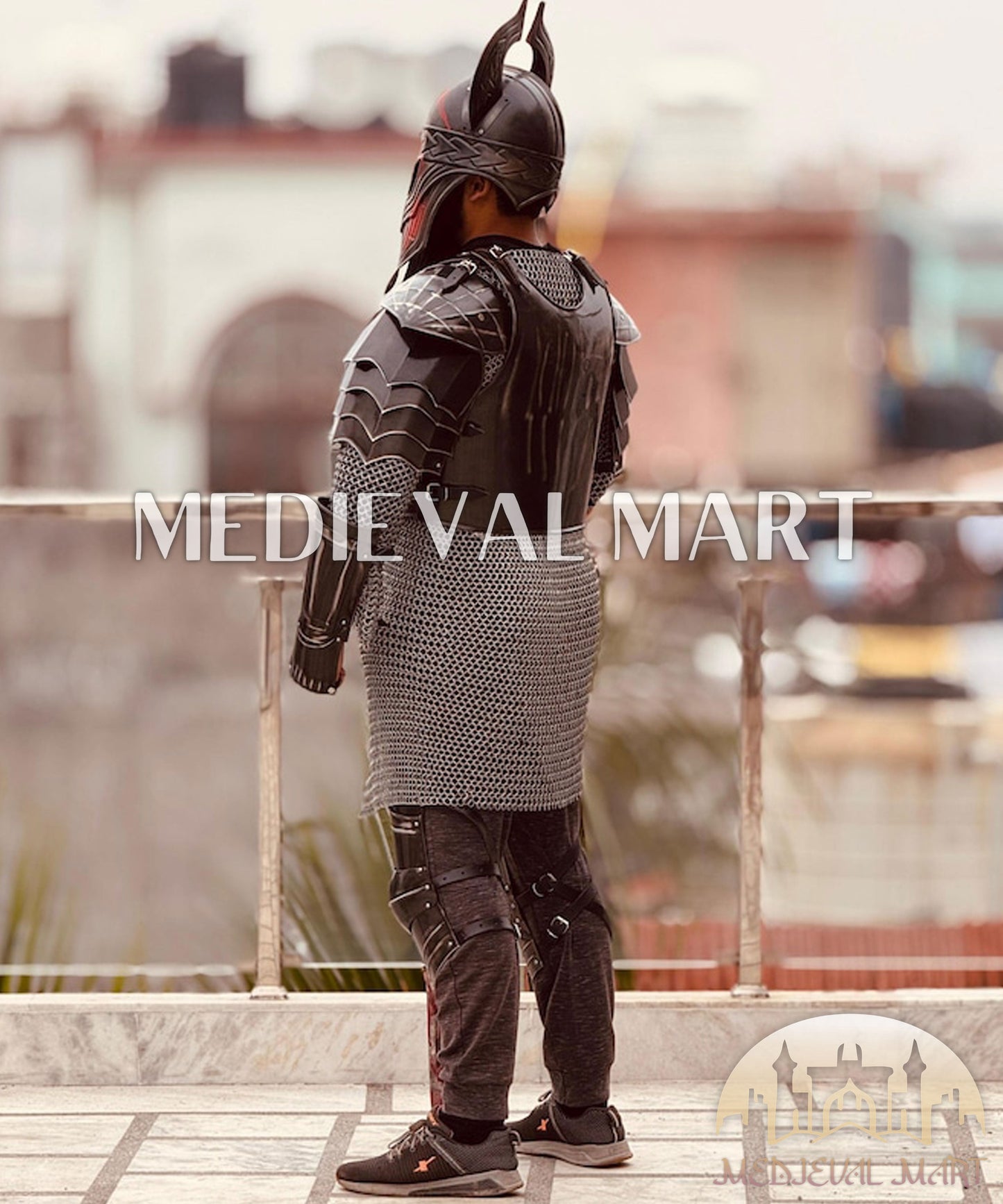 MEDIEVALMART Medieval Battle Ready Fantasy Dark Knight Armor Suit