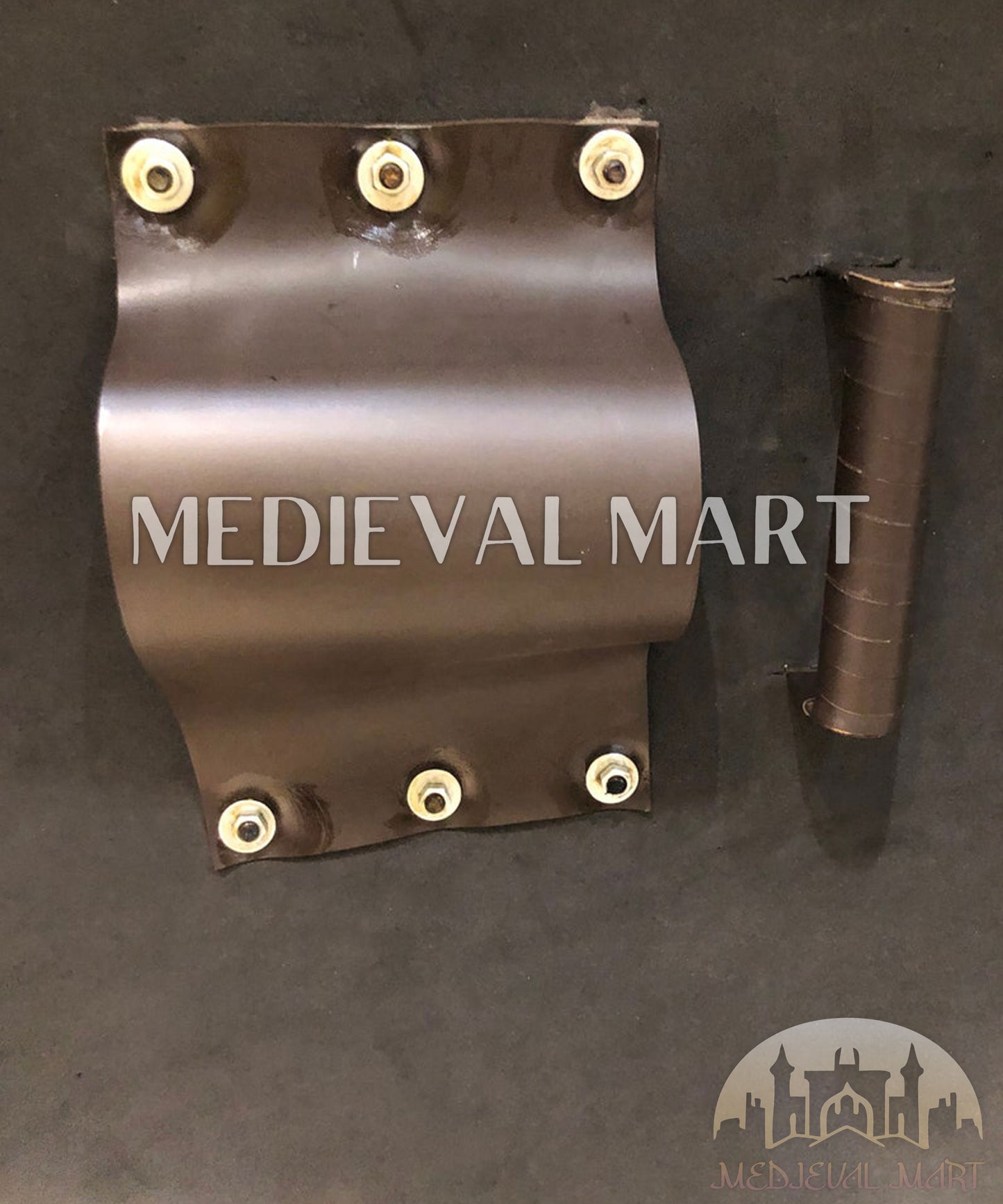 MEDIEVALMART 300 Movie Spartan’s Antique Touch Metal Shield | Gifts For Dad