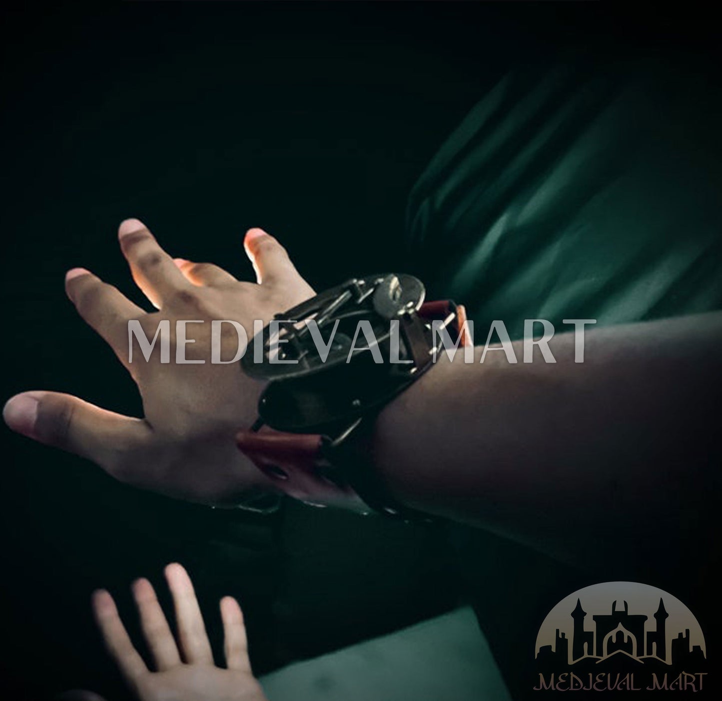 MEDIEVALMART Nautical Wrist Compass Sundial Watch Vintage Style Watch Antique Finish W/H Leather Strap | Gift For Husband