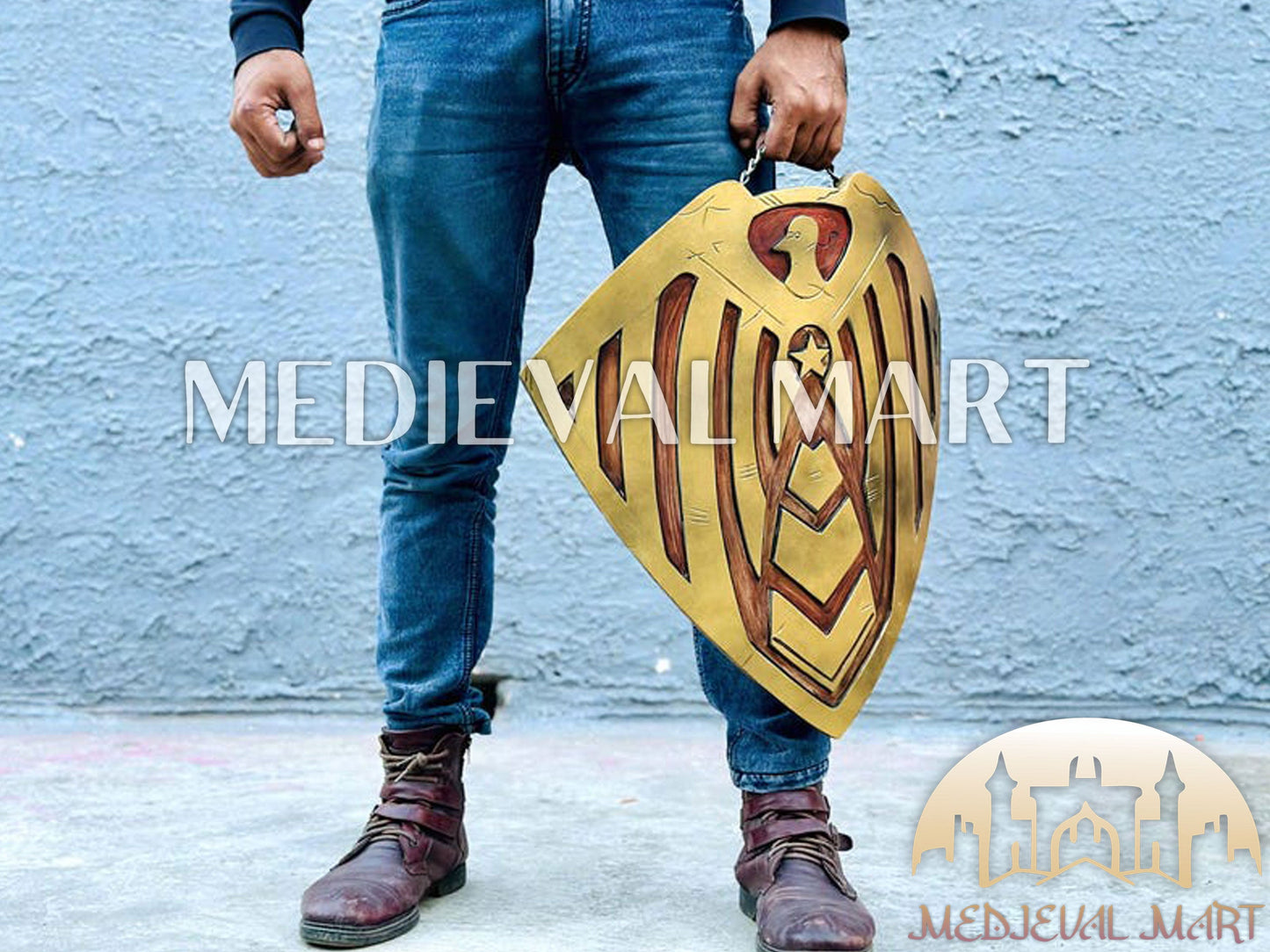 MEDIEVALMART The Boys Homelander Father Soldier Boy Shield - The Boys Prop Replica