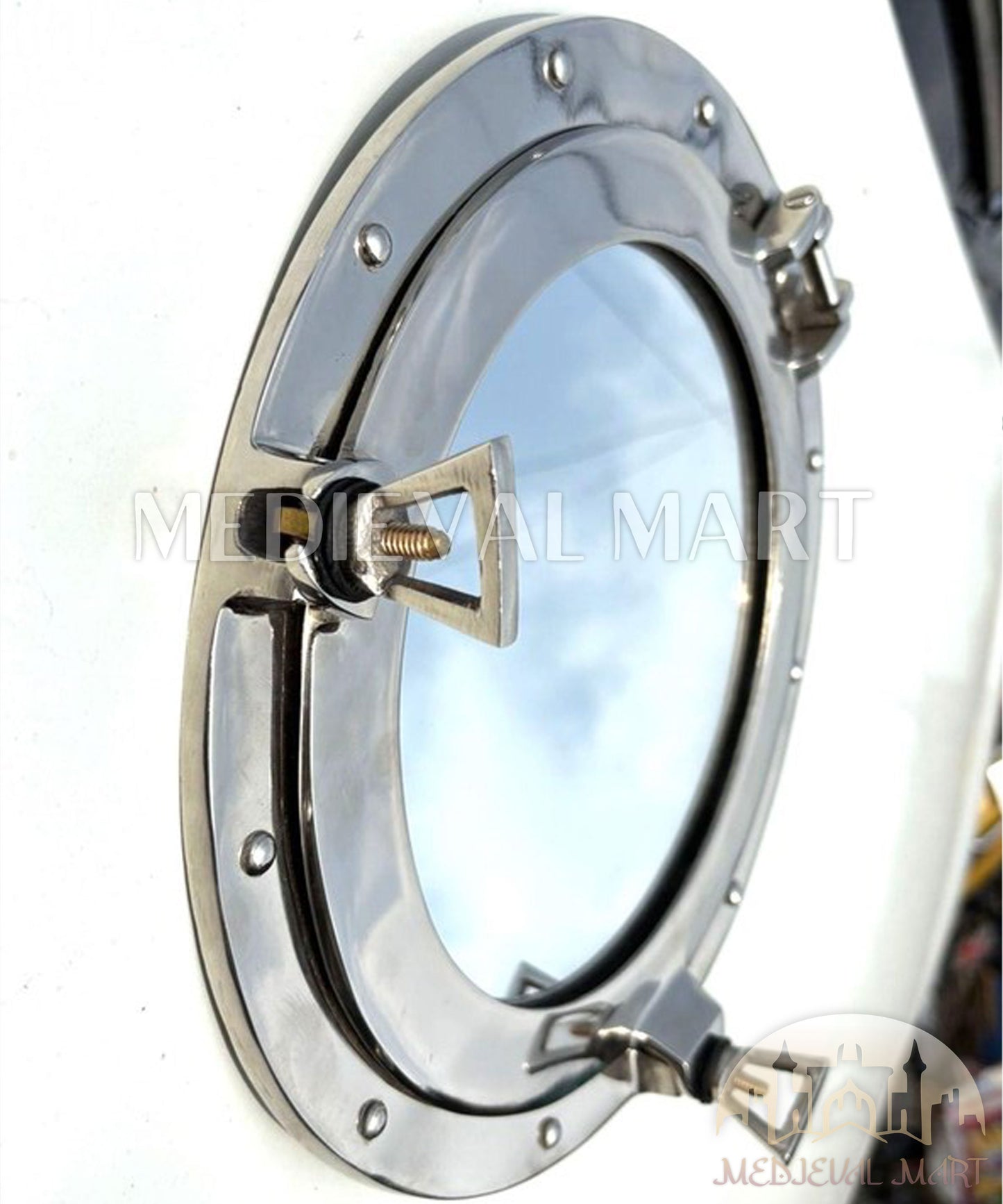 MEDIEVALMART Z Black Finish Maritime Ship Porthole