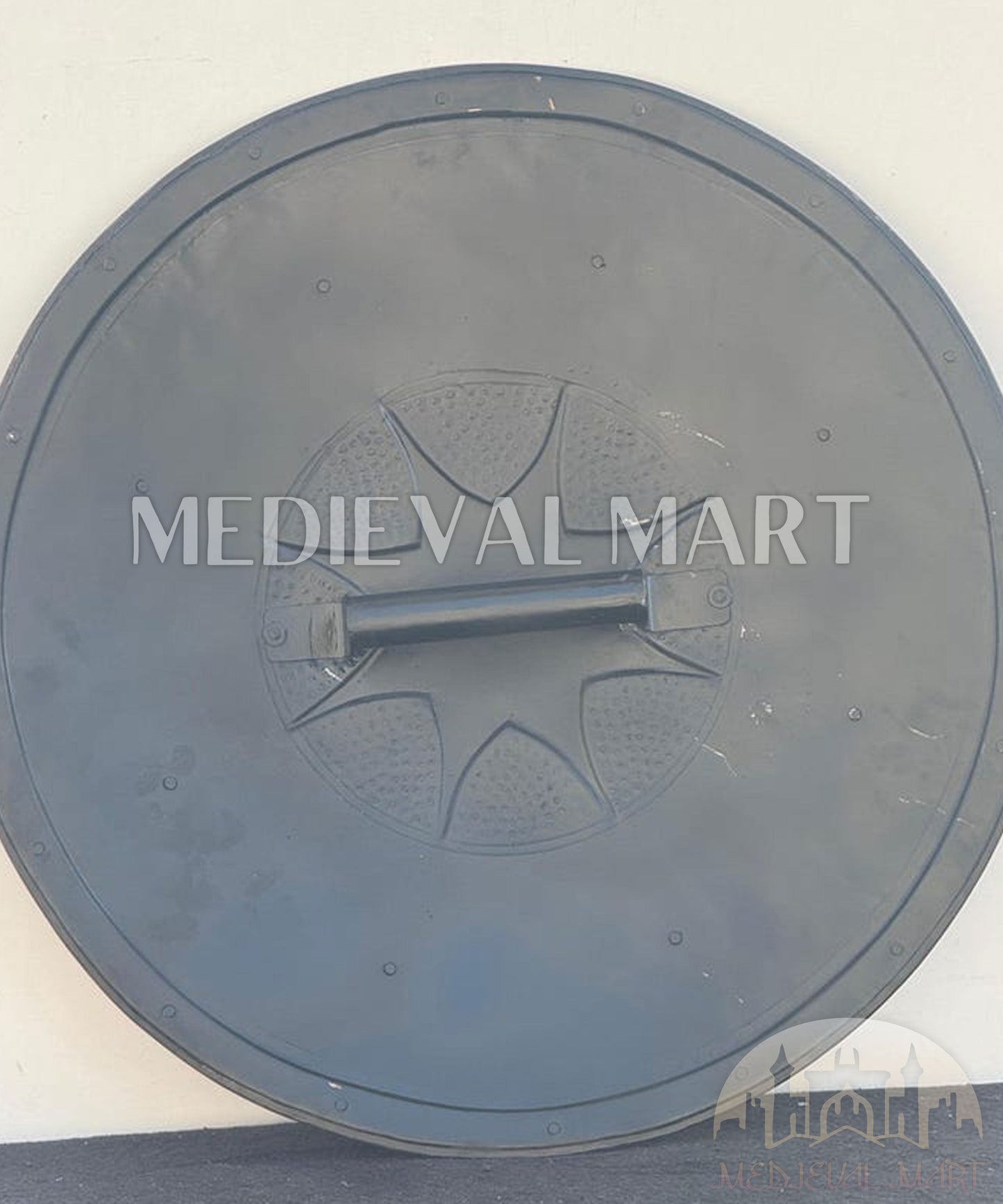 MEDIEVALMART "Kingdom Of Heaven" Round Shield Copper Finish Halloween Costume - Gift For Dad