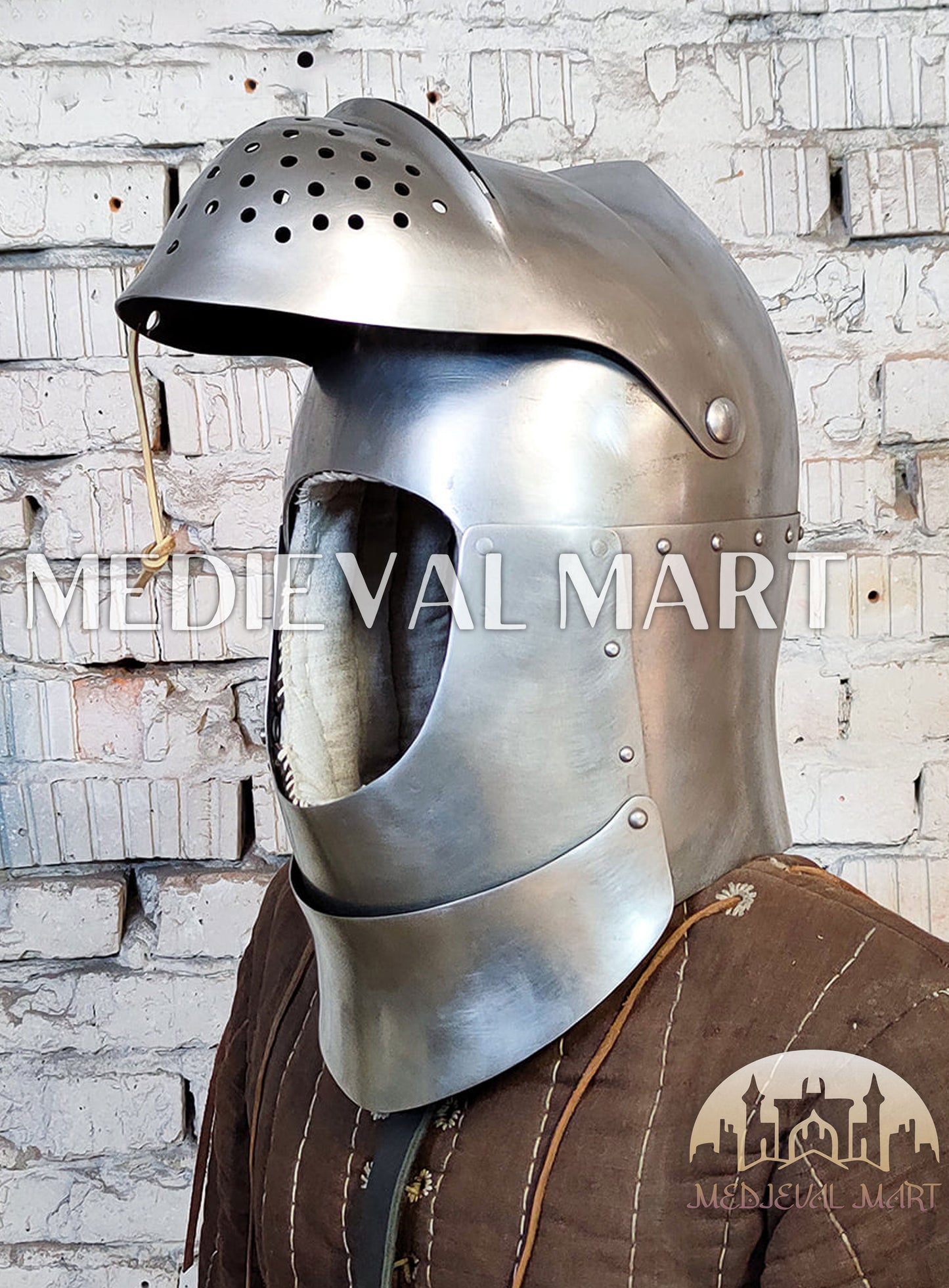 MEDIEVALMART Medieval XV Century The Great Bascinet “Sailsbury” Helmet