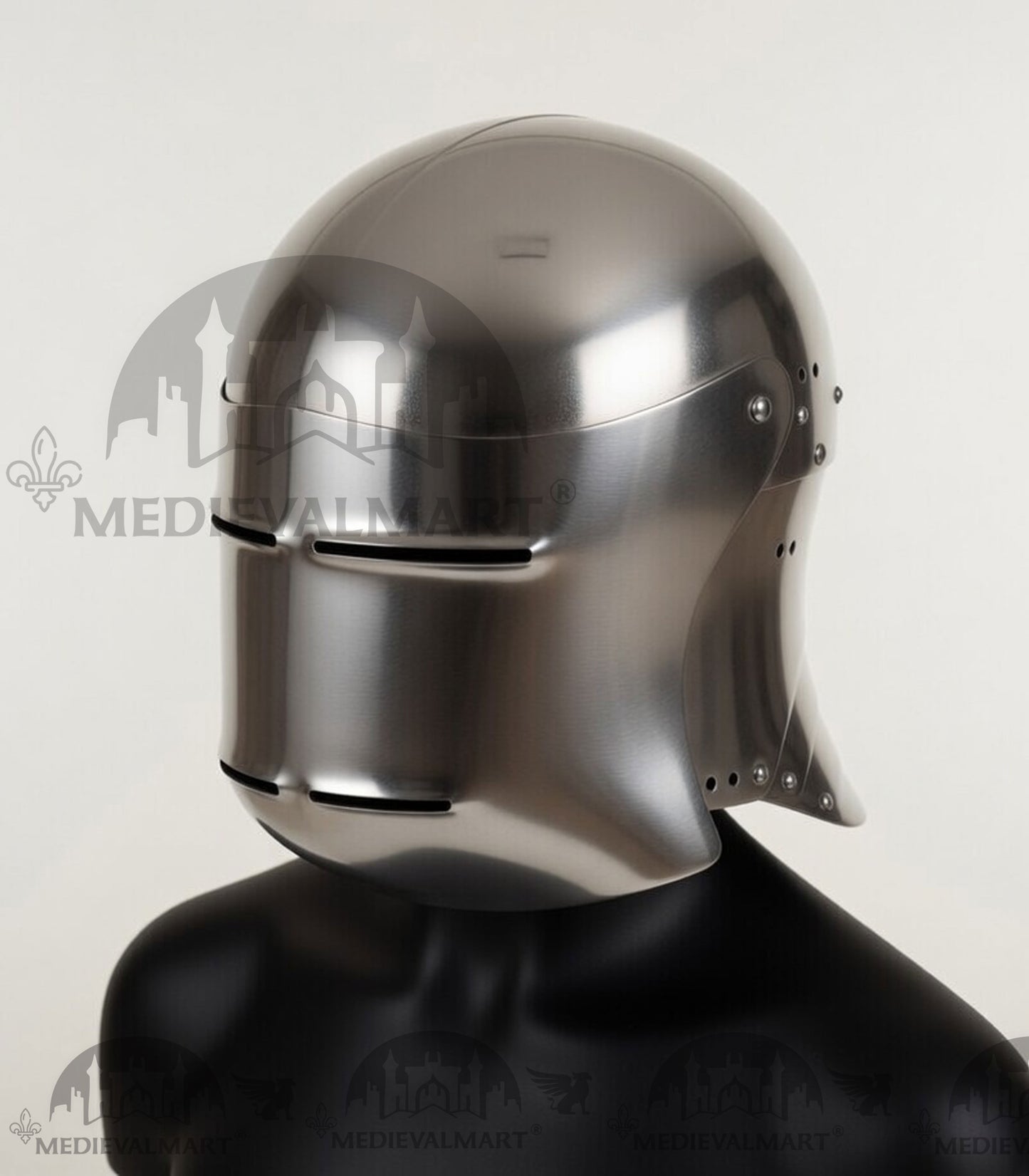 MEDIEVALMART Medieval Steel German knight Sallet head armor "The Kingmaker" Helmet