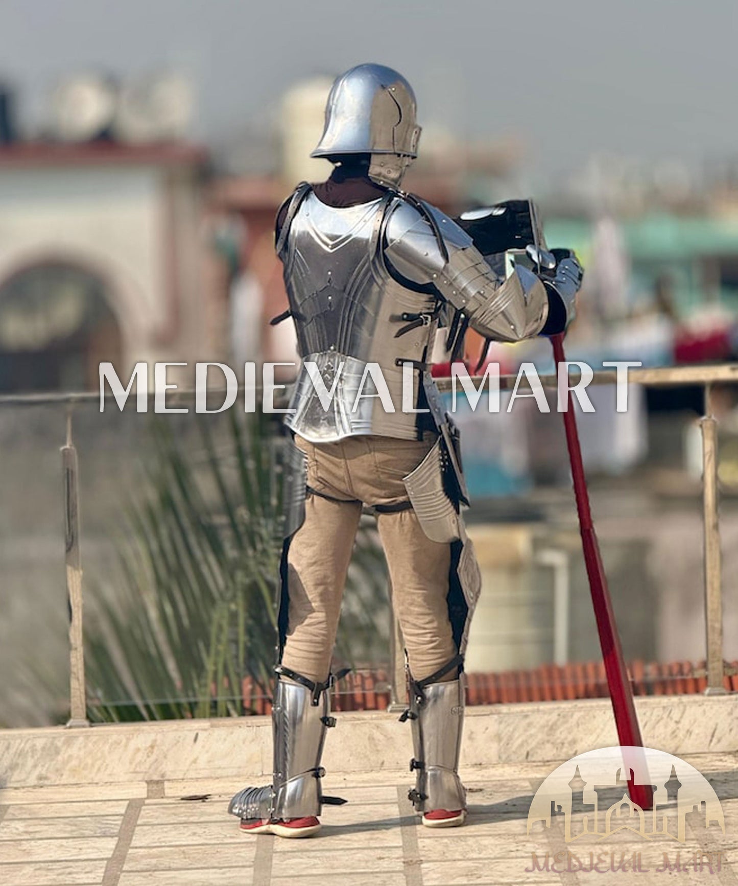 MEDIEVALMART Medieval Gothic Knight Suit Of Armor German Combat