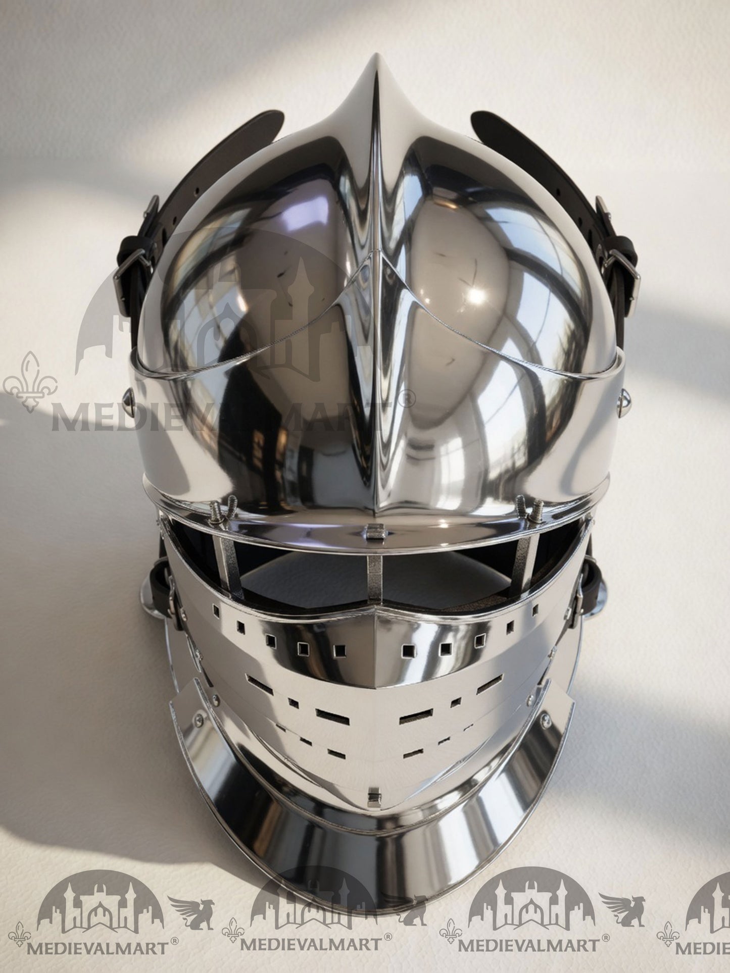 MEDIEVALMART 16th century German Renaissance-era modern combat Burgonet “Aldo Gervais” Helmet