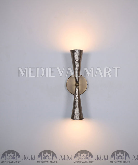 MEDIEVALMART Blackened Brass Wall Lighting , Brass Wall Lamp Vanity Light Fixture Wall lamp