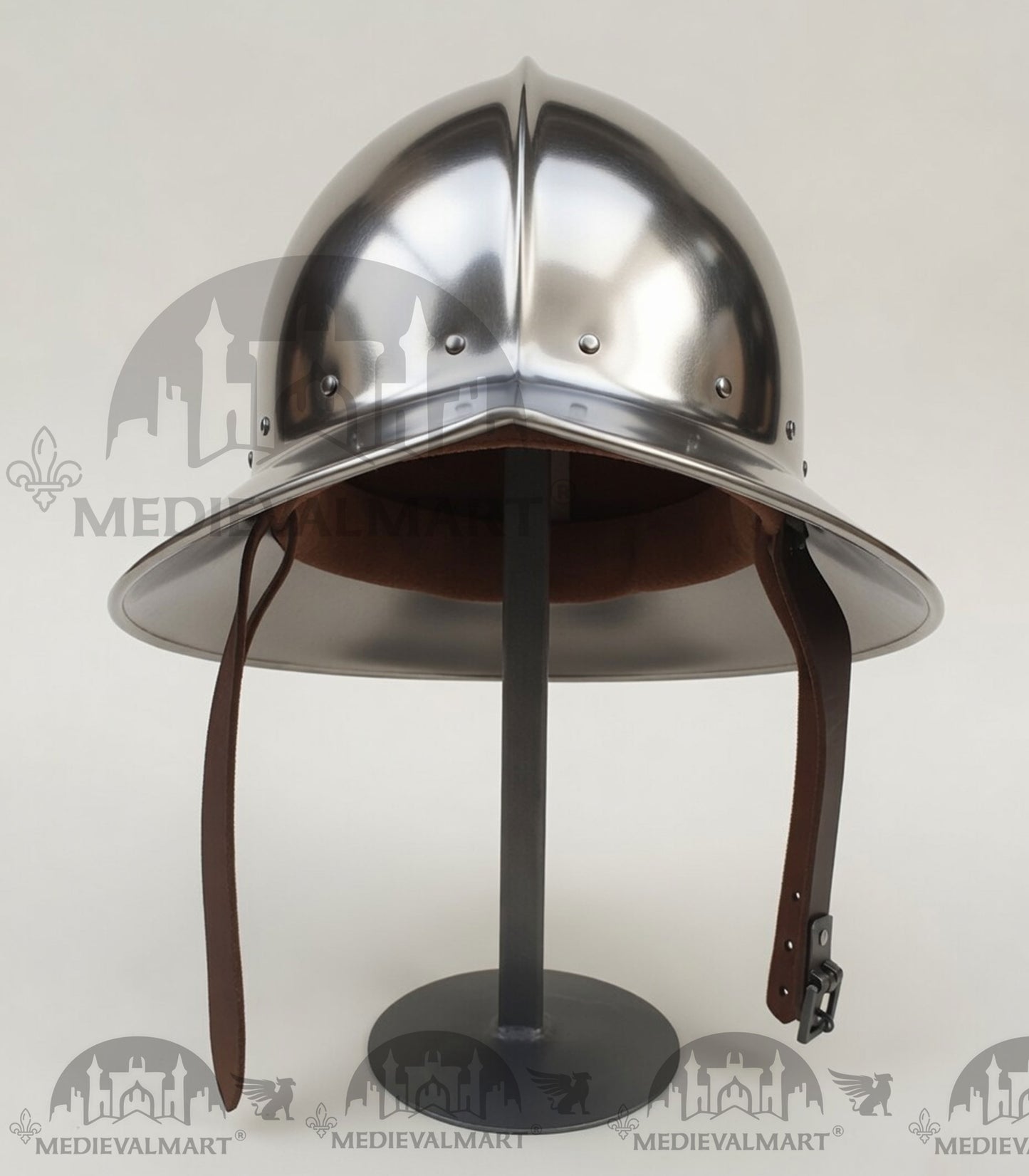 MEDIEVALMART Medieval Steel Battel Ready Kattle Helmet / Best for Reenactment