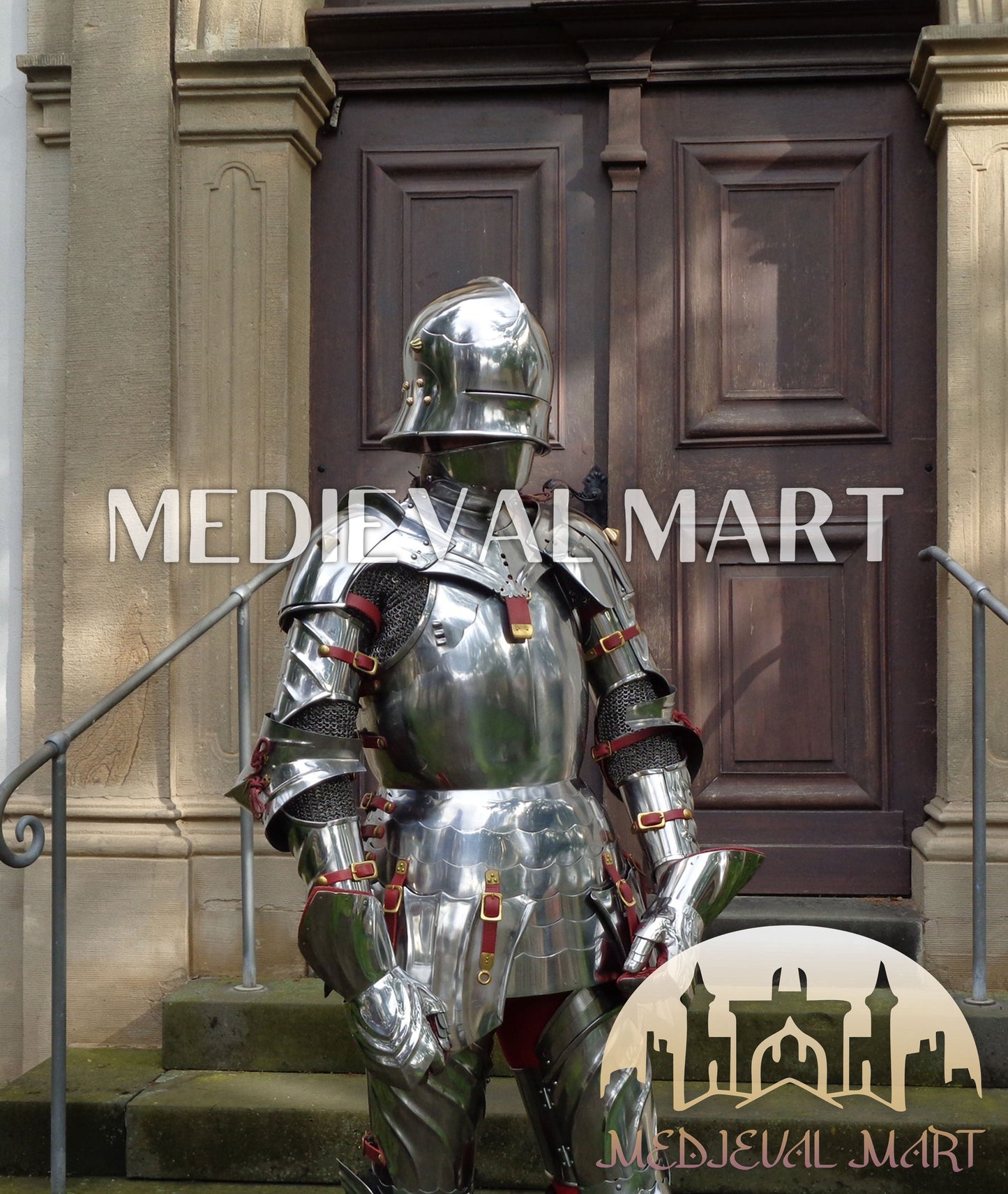 MEDIEVALMART 15th Century Gothic Full Plate Armor | Medieval Knight Suit For Reenactment & Cosplay