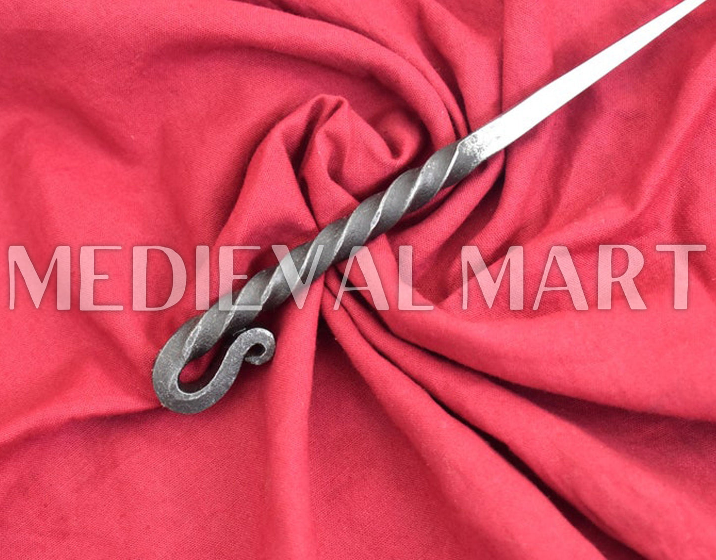 MEDIEVALMART Hand Forged Viking Eating Half Twisted Spike