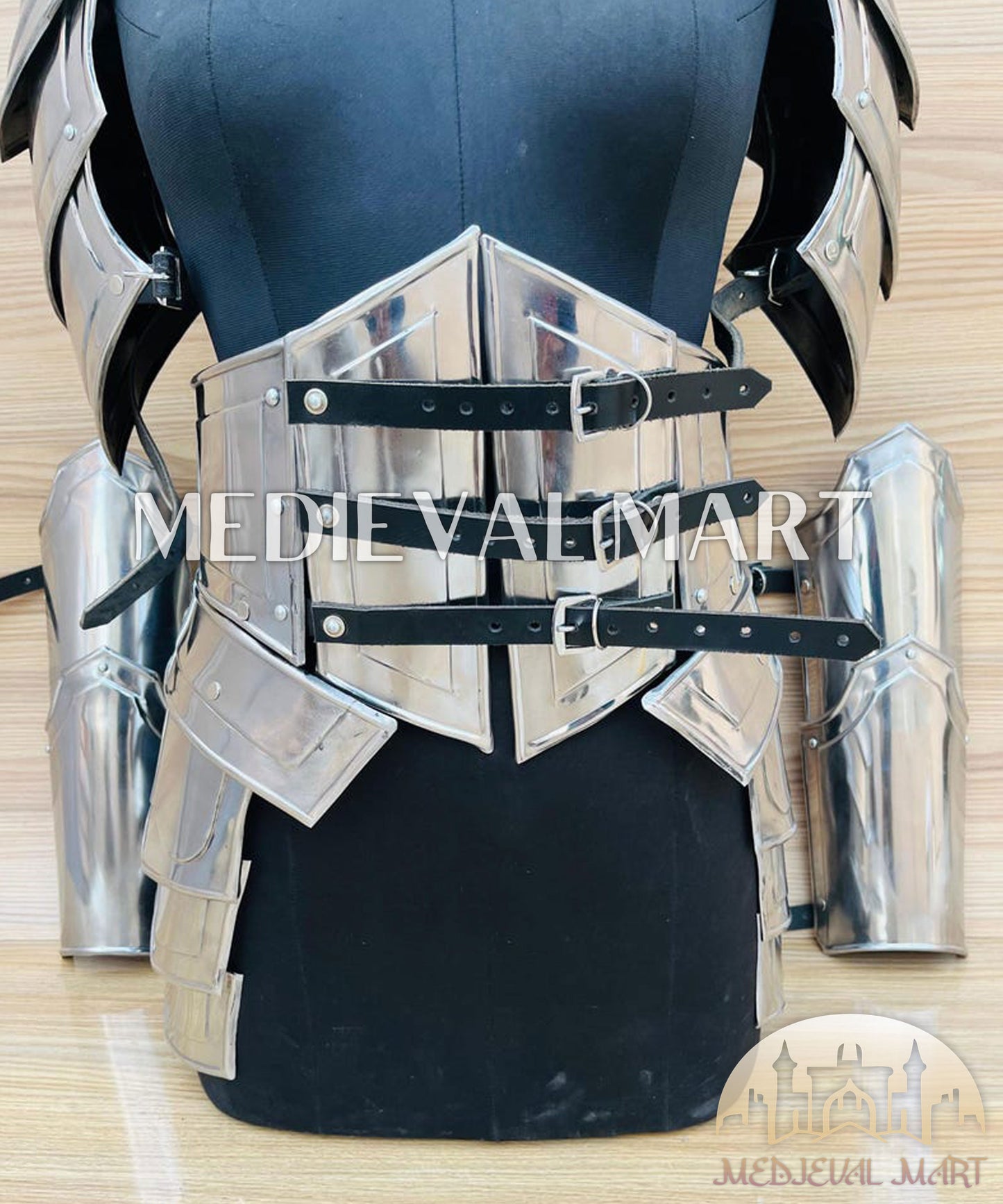 MEDIEVALMART (Isolara Dragonplate) Women’s Armor W/H Frost belt or Arms Armor