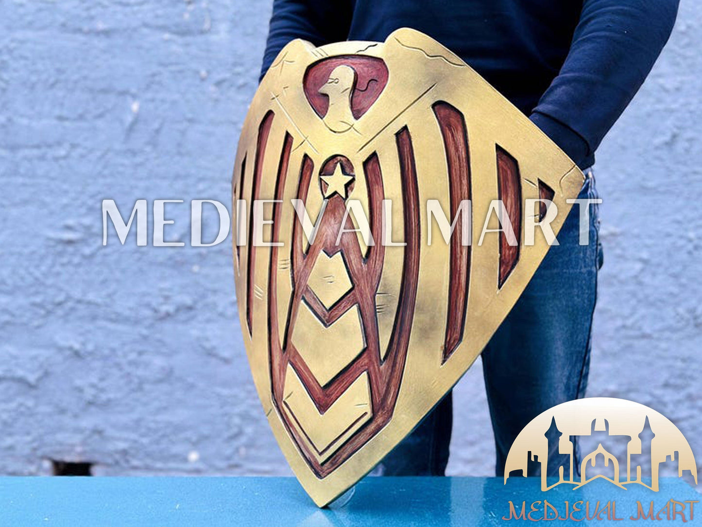 MEDIEVALMART The Boys Homelander Father Soldier Boy Shield - The Boys Prop Replica