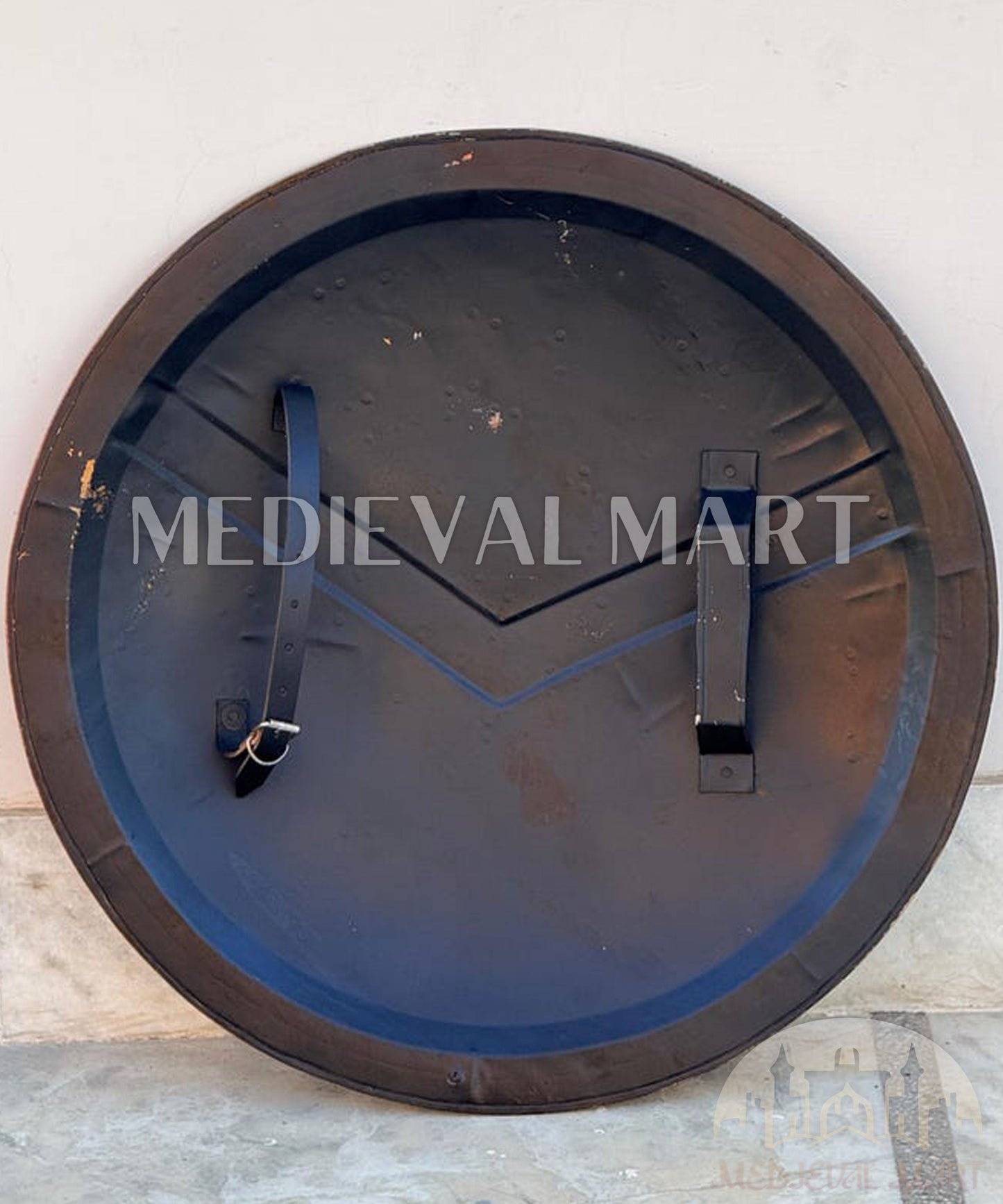 MEDIEVALMART "300 Movie" Spartan Round Shield W/H King Leonidas Sword - GIft for Halloween Day