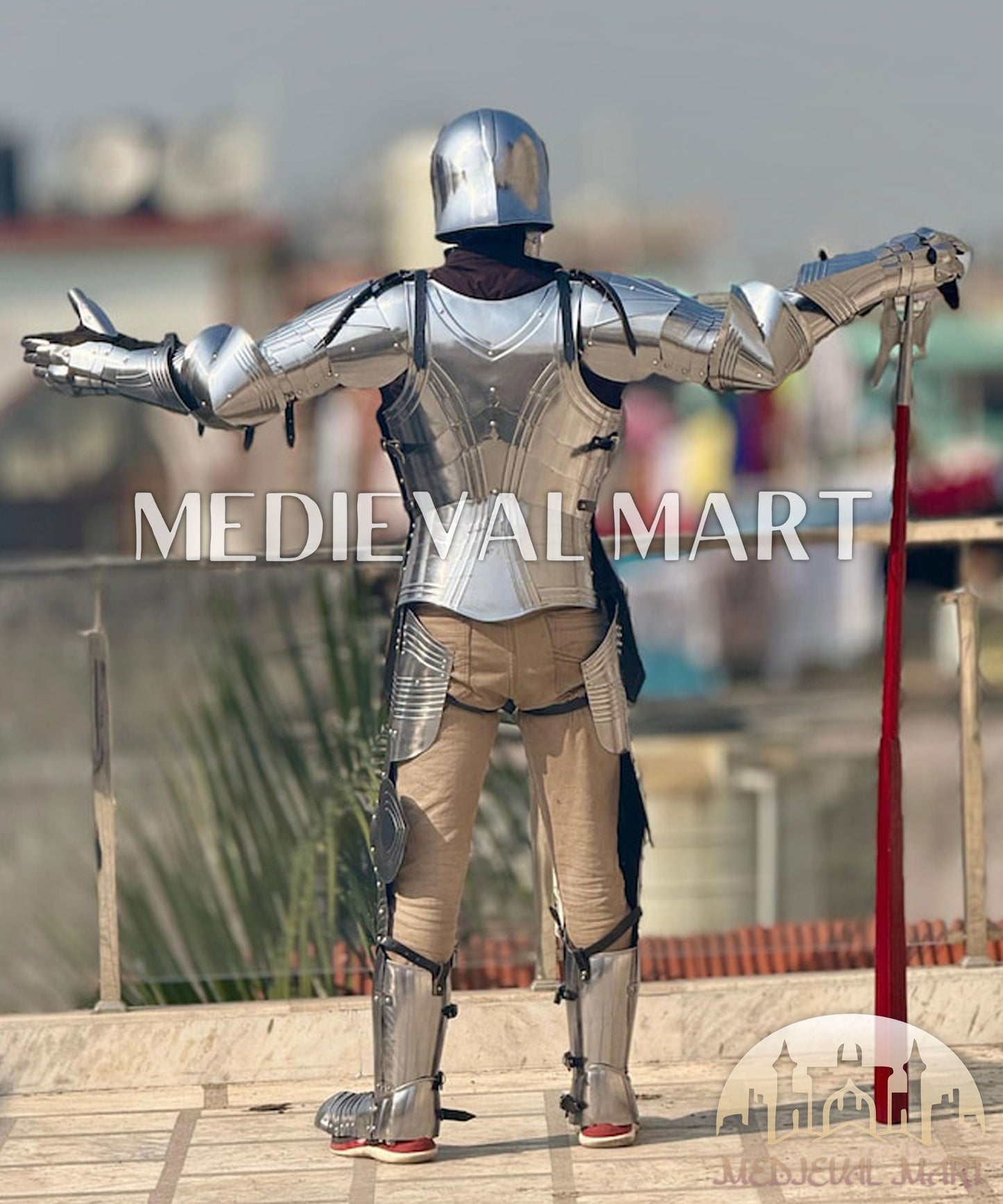 MEDIEVALMART Medieval Gothic Knight Suit Of Armor German Combat