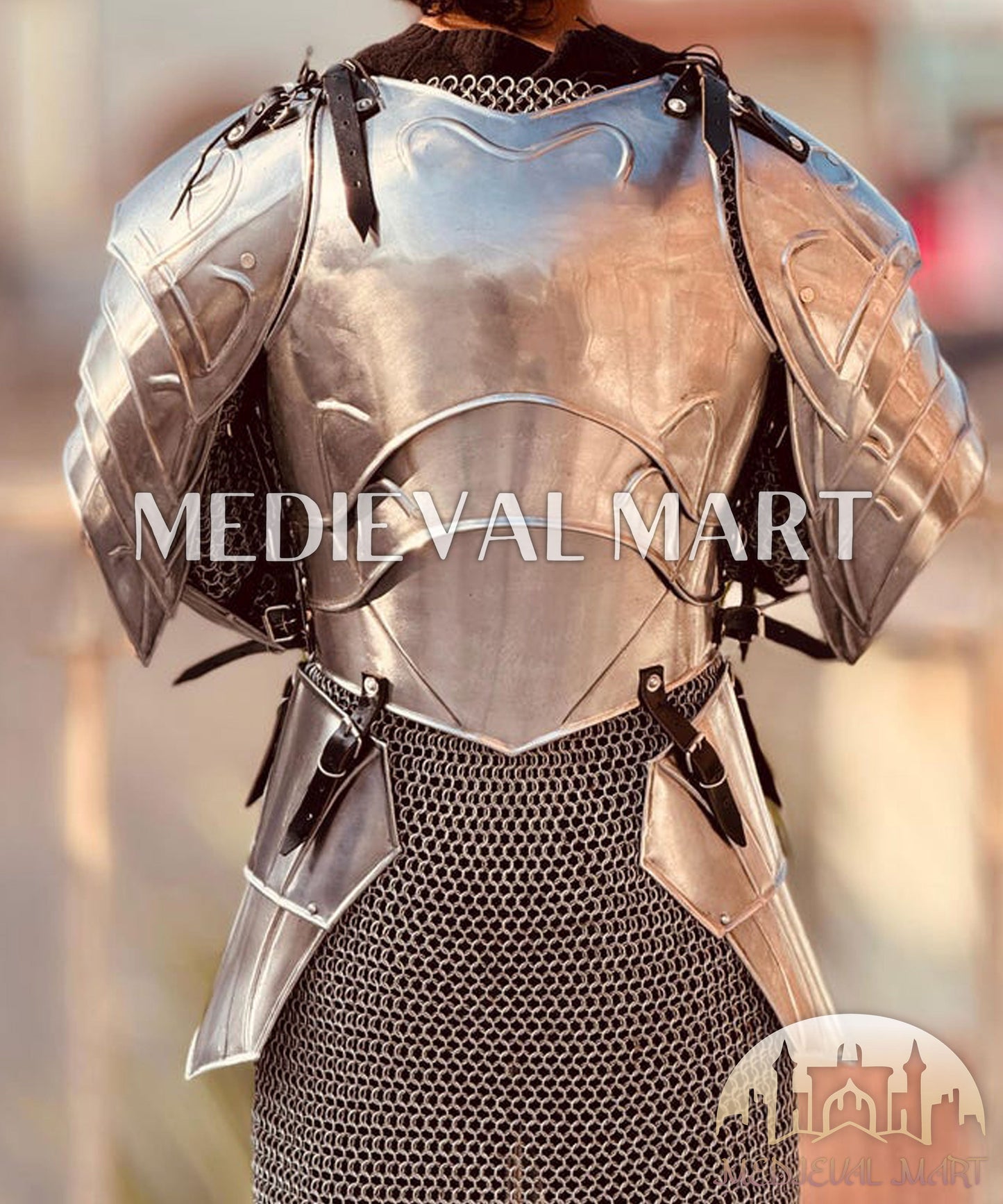 MEDIEVALMART Lord Of The Rings Medieval Knight Steel Larp Elven Full Body Armor Suit