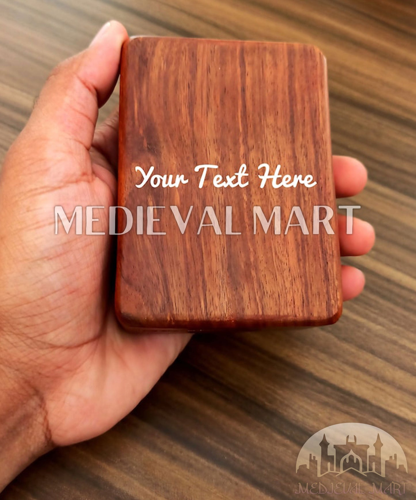 MEDIEVALMART Engrave “Sanctum” Compass W/H “Oaken Vault” Case | Gift for Husband, Father, Graduation”