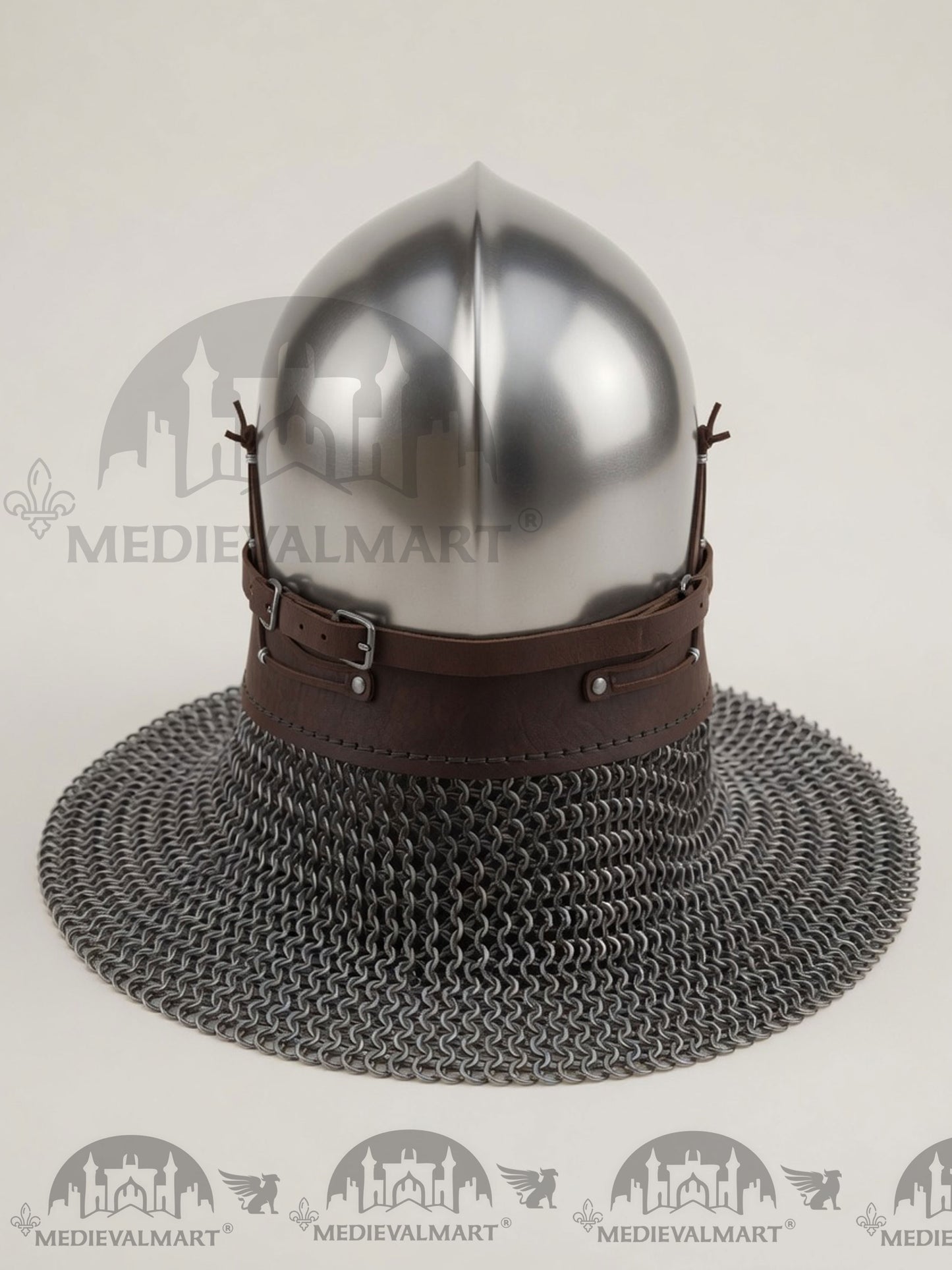 MEDIEVALMART 14th-Century Medieval LOB Nurnberg Klappvisor Combat Helmet