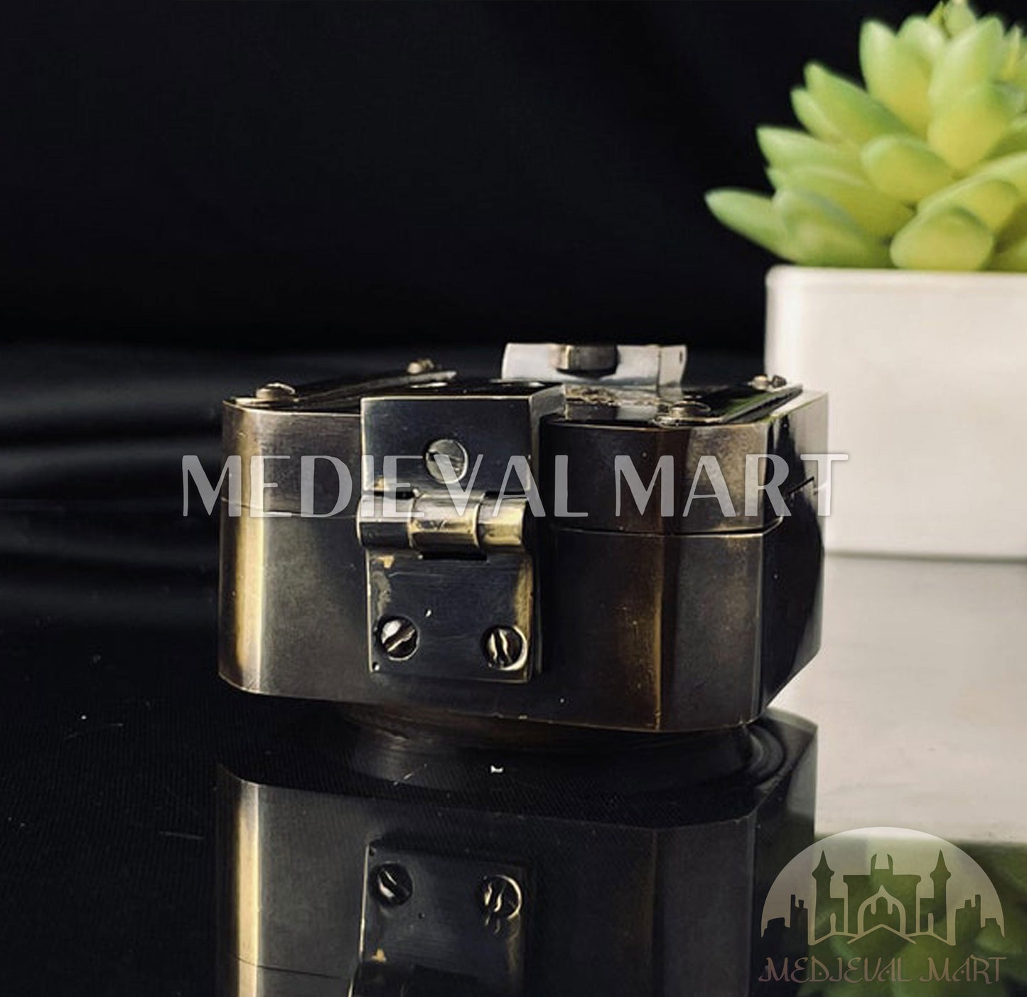 MEDIEVALMART Antique Working Brass Brunton Compass Unique Marine Antique Finish | Gift For Mom, Dad