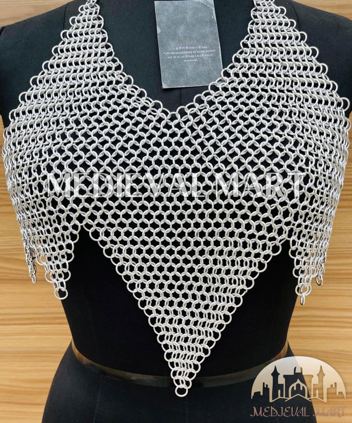 MEDIEVALMART Women’s (Bloodmoon) Chainmail Armor W/O Skirt