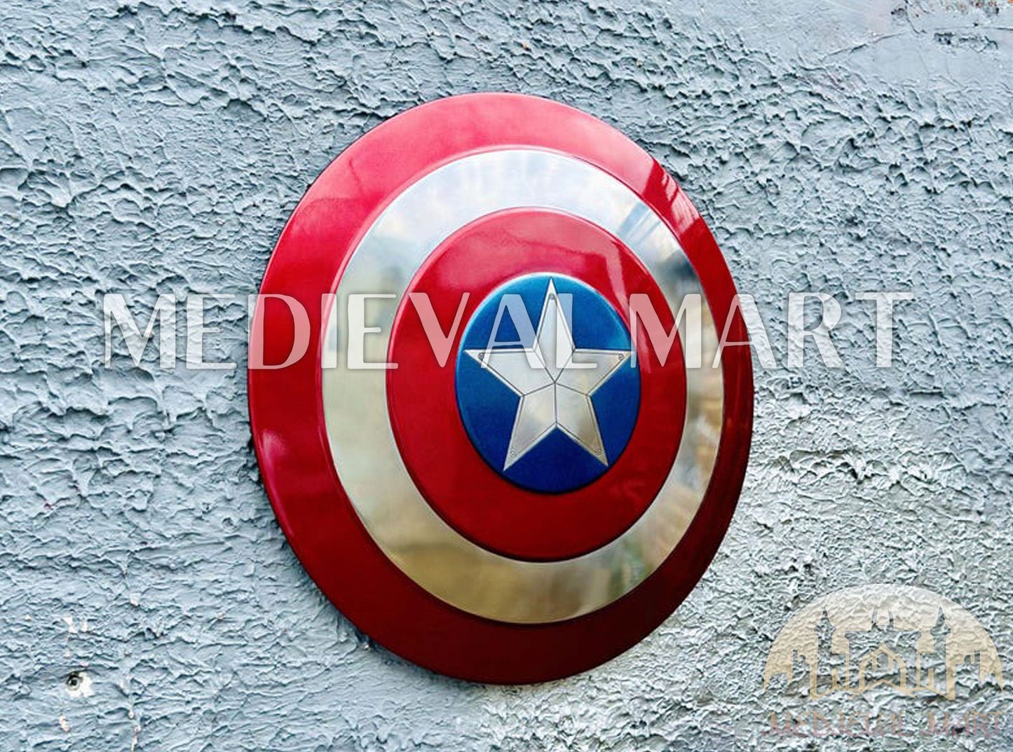 MEDIEVALMART Marvel Legend Captain America Shield Marvel Prop Replica