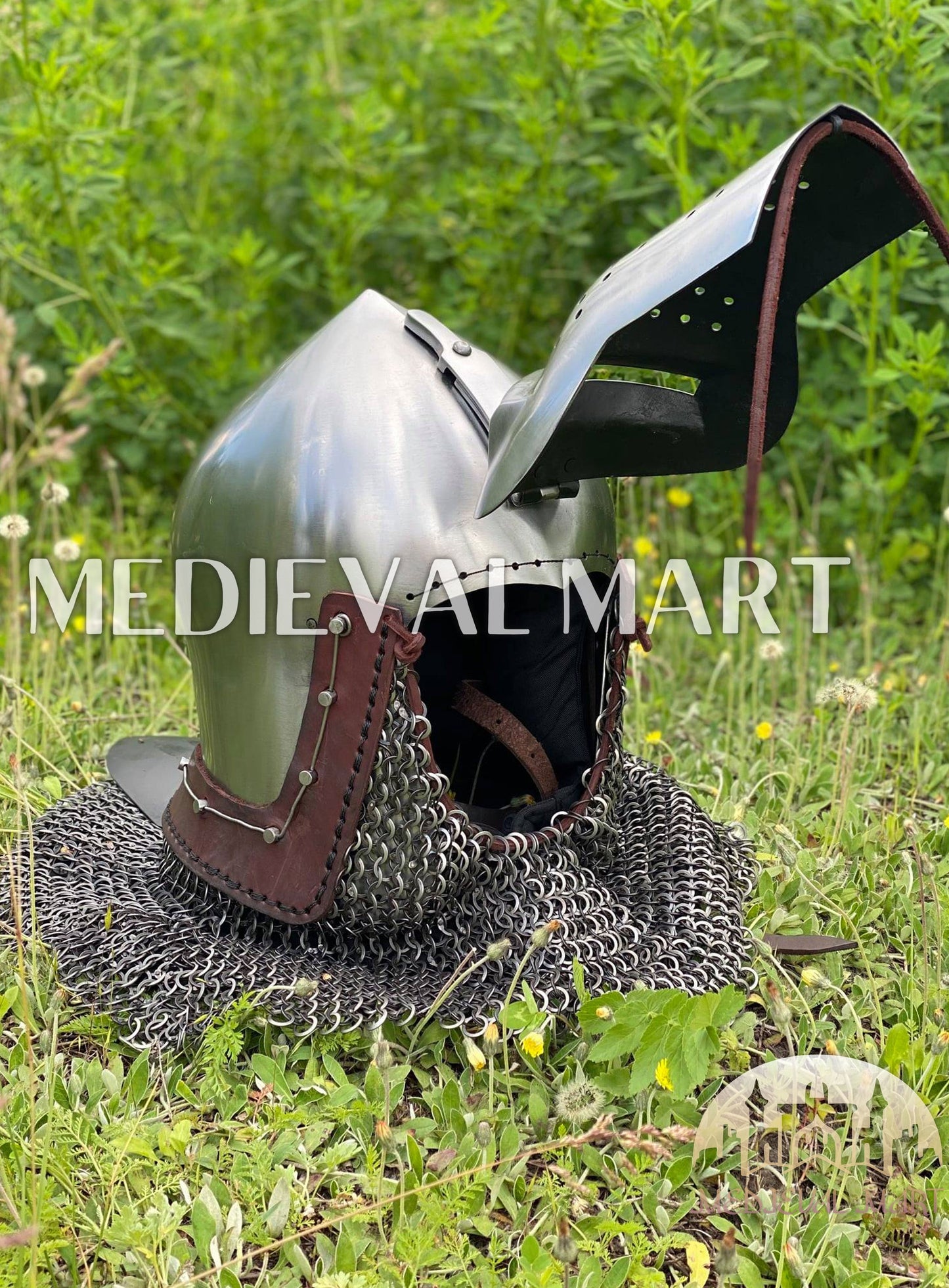 MEDIEVALMART Extreme Collection of Medieval Bascinet Longface Buhurt kalpvissior Helmet