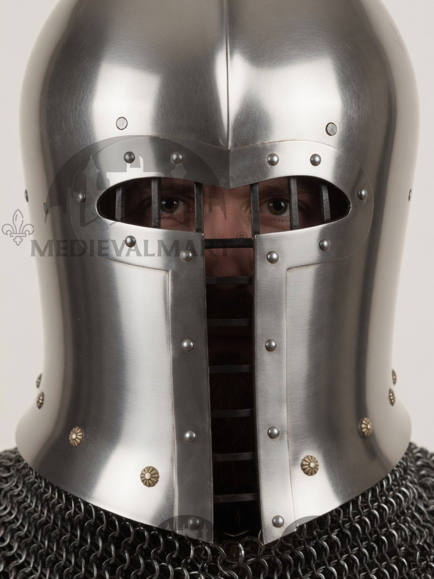 MEDIEVALMART 15th-century Italian war Simple barbute helmet / Best for Reenactment