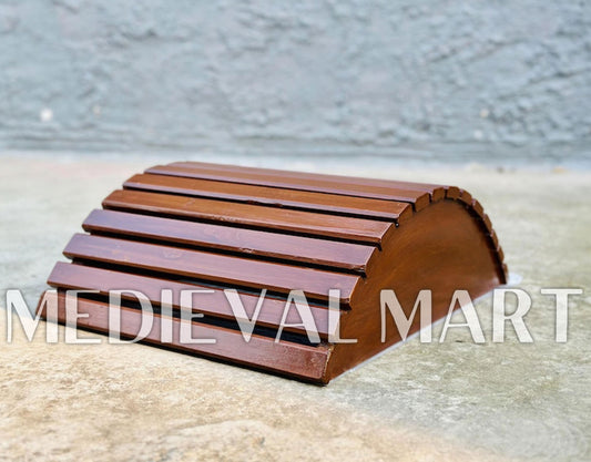 MEDIEVALMART 1945 US Navy Helium Copper brass Diving Helmet With Wooden Base