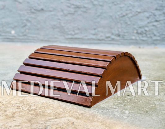 MEDIEVALMART 1945 US Navy Helium Copper brass Diving Helmet With Wooden Base