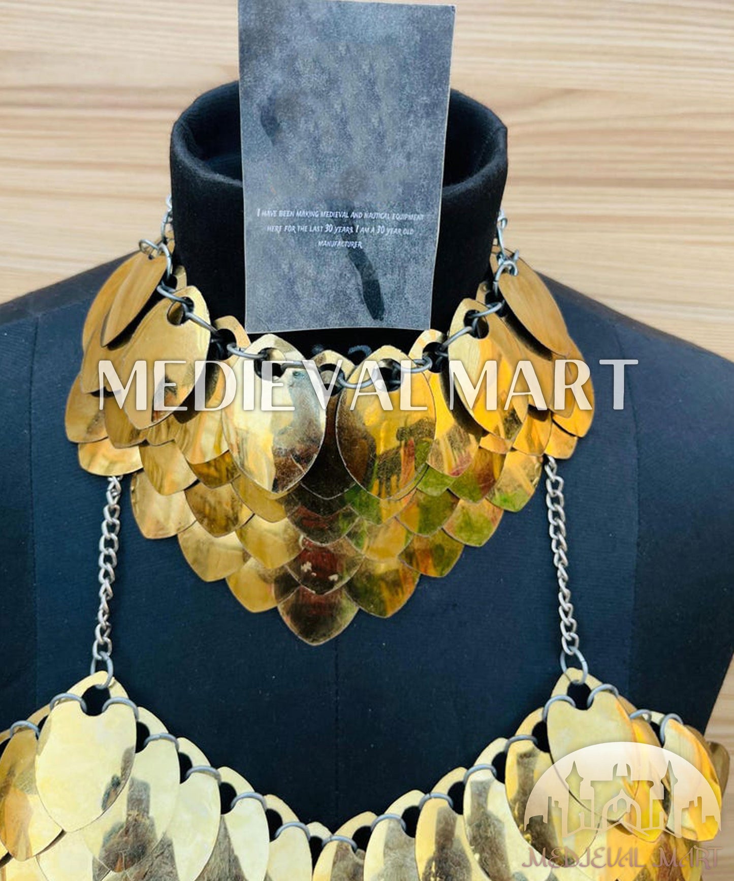 MEDIEVALMART Women’s (SunForge) Plate Bra Armor W/H Neck Armor