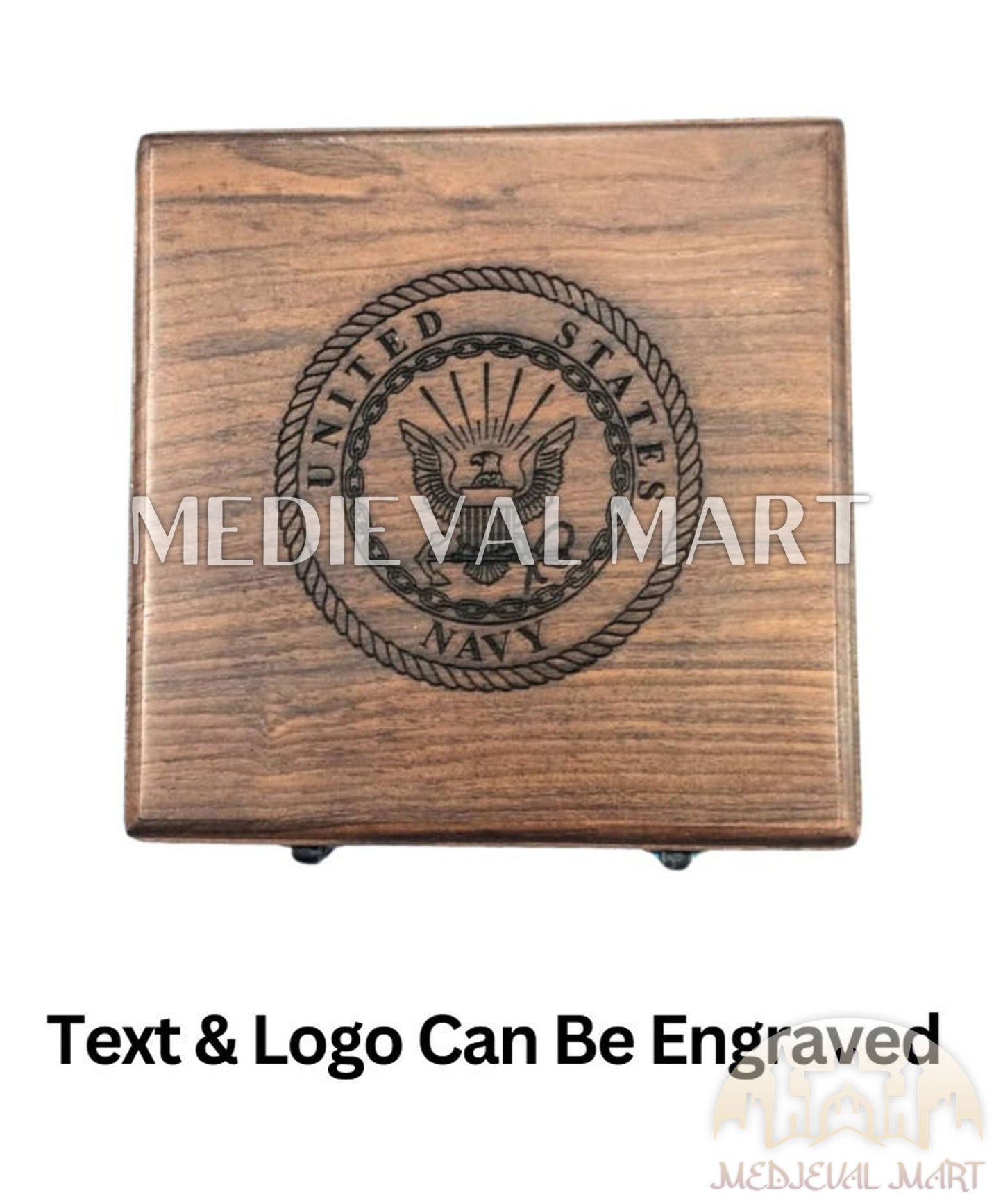 MEDIEVALMART Nautical Engrave Adventure Compass Black Finish W/H Gen-1 Wooden Case | Gift For Him