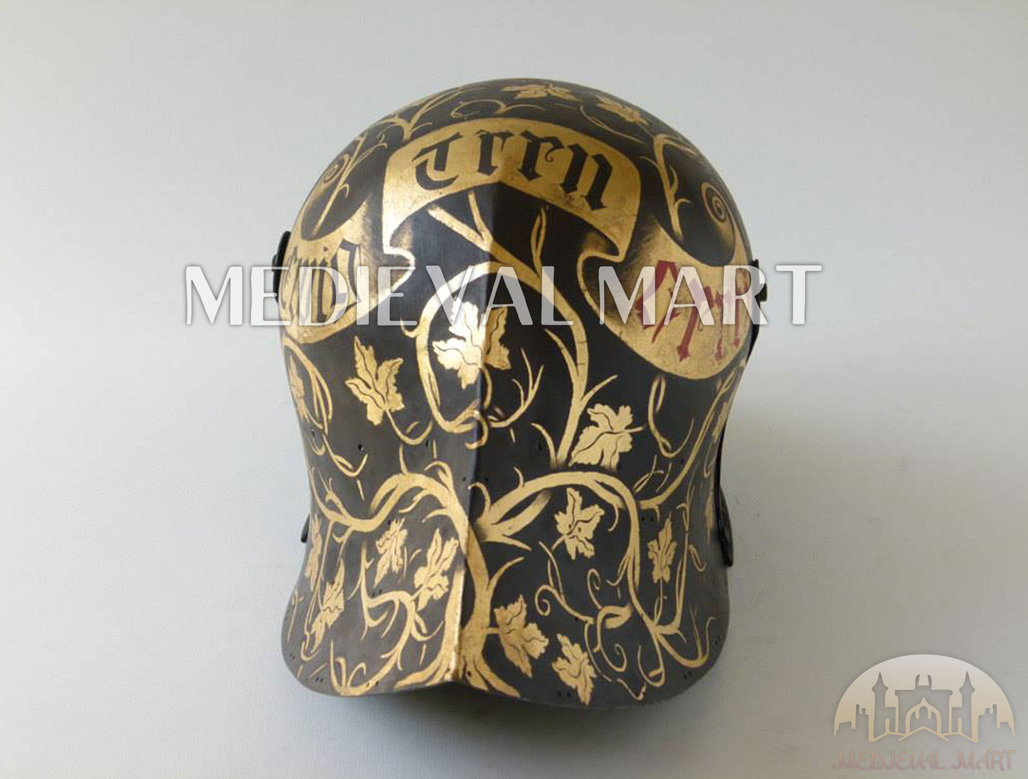 MEDIEVALMART Historical Mid Century German knight Sallet Head Armor "The Mighty King" Helmet