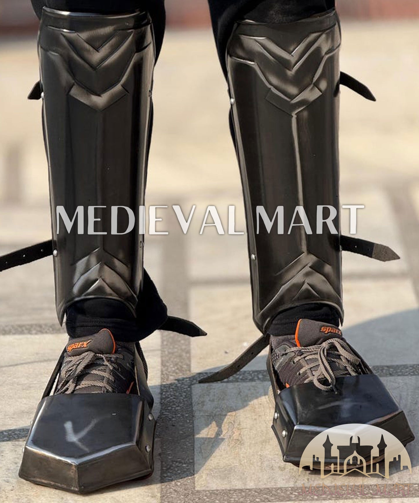 MEDIEVALMART Moria Dwarf Dwarven Steel Black Knight Armor Suit