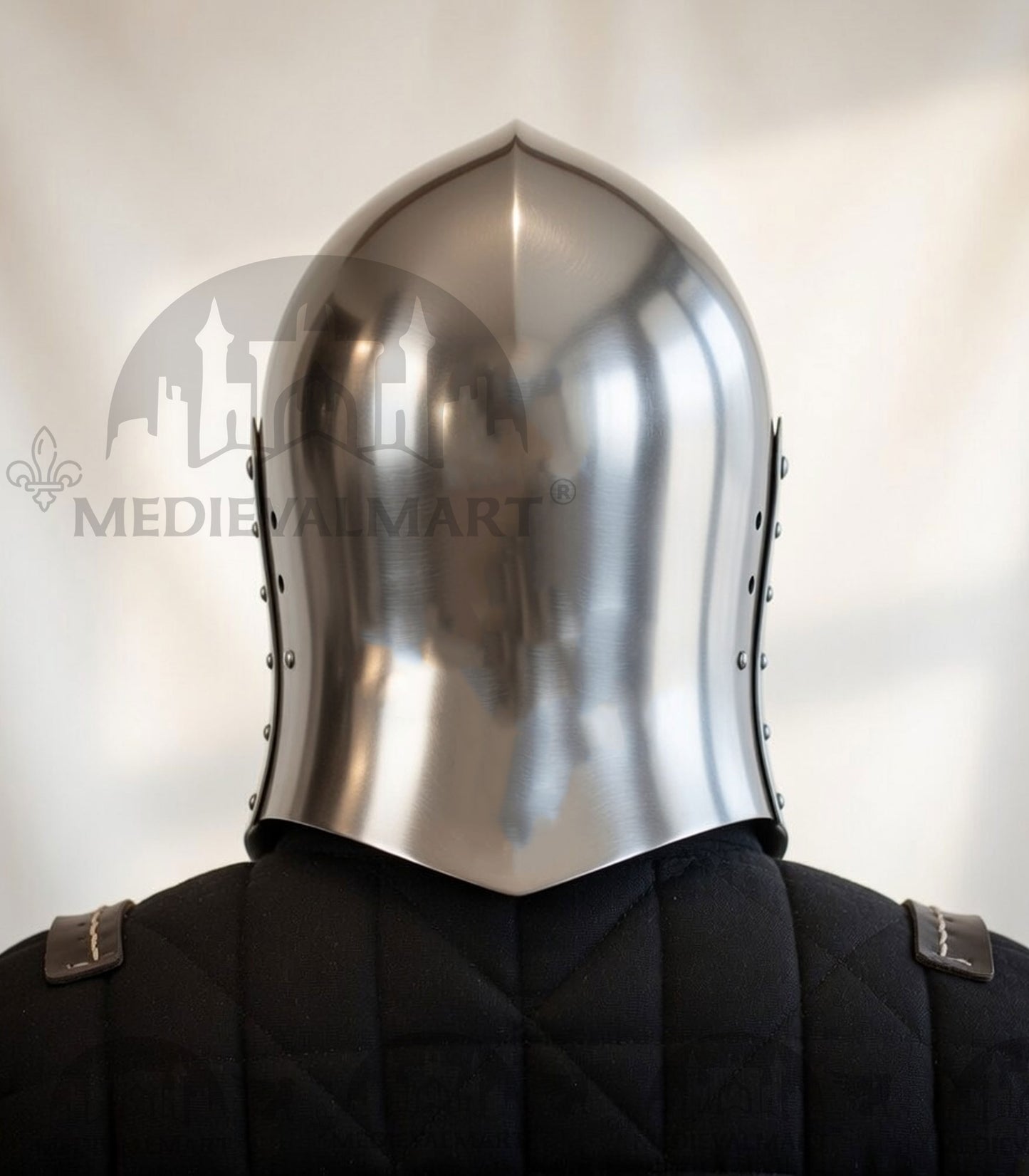 MEDIEVALMART 14th-Century Gothic European knight Modern Fighting Samson Helmet for IMCF