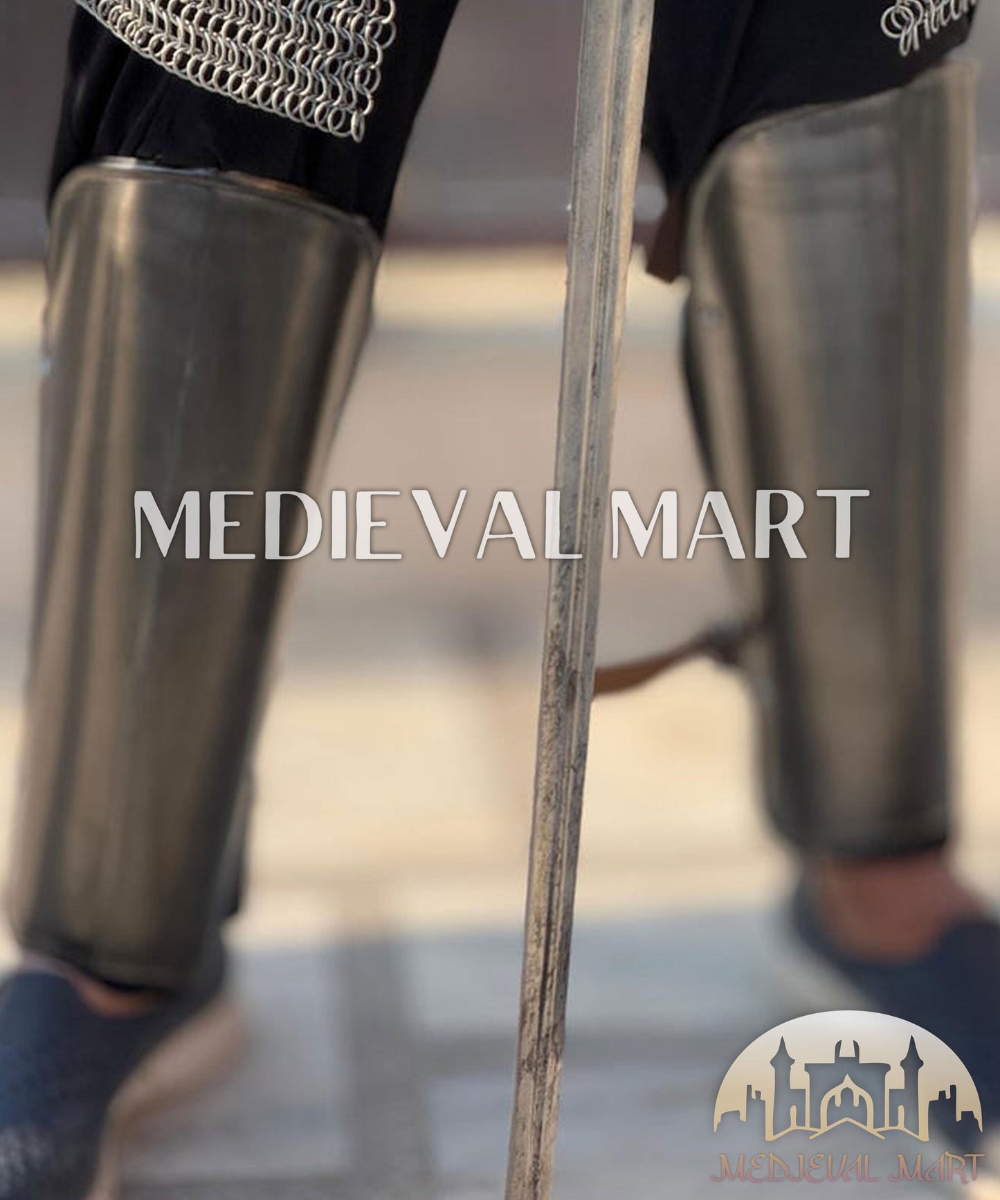 MEDIEVALMART Moria Dwarf Dwarven Steel Silver Armor Suit