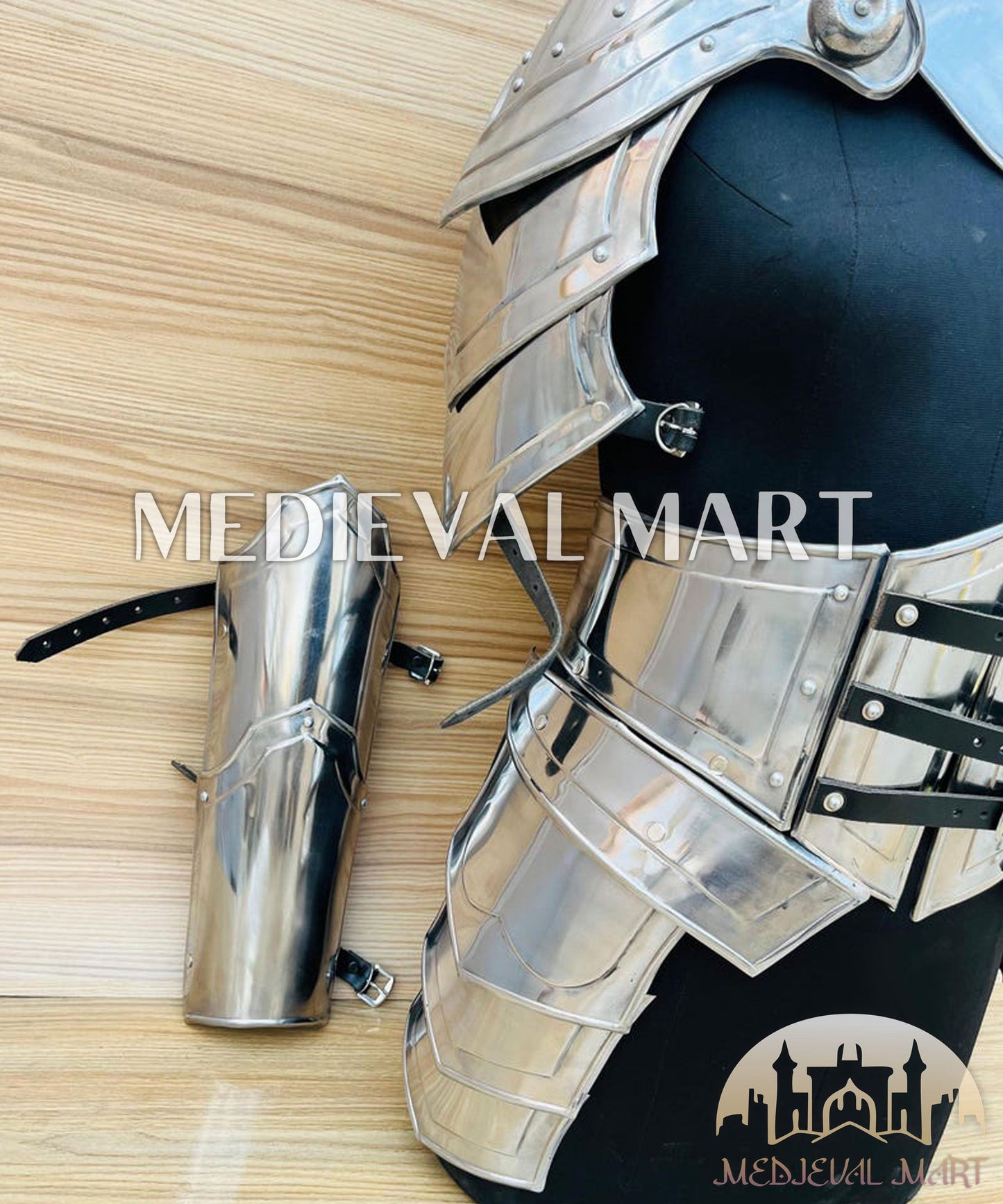 MEDIEVALMART (Isolara Dragonplate) Women’s Armor W/H Frost belt or Arms Armor
