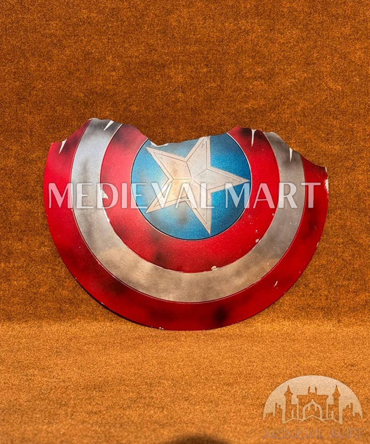 MEDIEVALMART Avengers Endgame Captain America Broken Shield W/H Thor Damage Hamer | Gift for Halloween Day