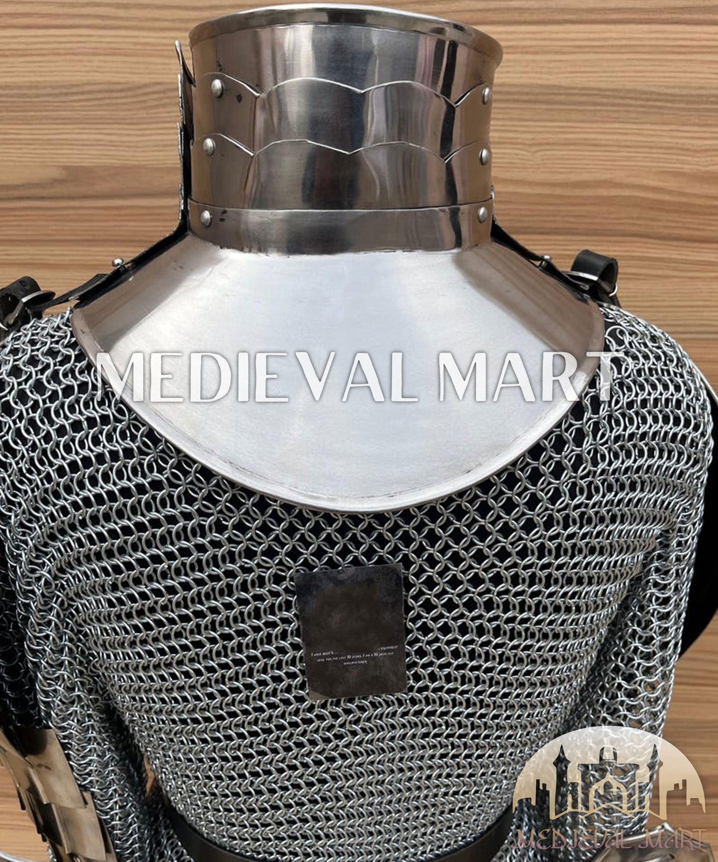 MEDIEVALMART (Solmara Knightward) Women’s Armor W/H (Blazing Fury) Chainmail + Arms Armor