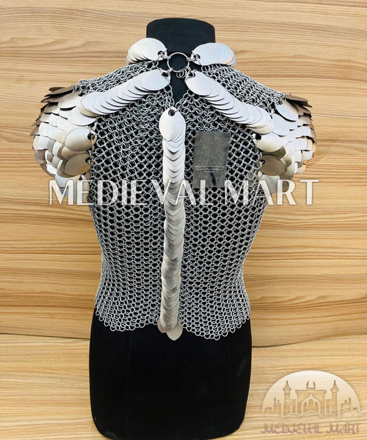 MEDIEVALMART Women’s (Darkstar) Chainmail Jacket Armor