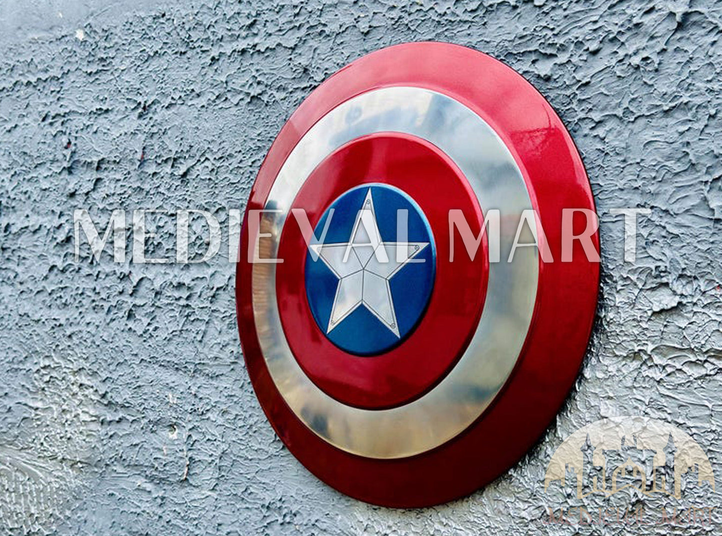 MEDIEVALMART Marvel Legend Captain America Shield Marvel Prop Replica
