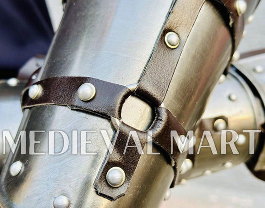 MEDIEVALMART Medieval Arm Witcher Steel Bracers Armor - LARP Armor