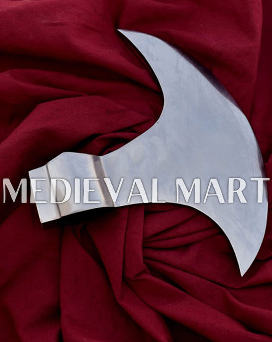 MEDIEVALMART Handmade Medieval Viking Polish Axe Head 7.8'' Axe Head