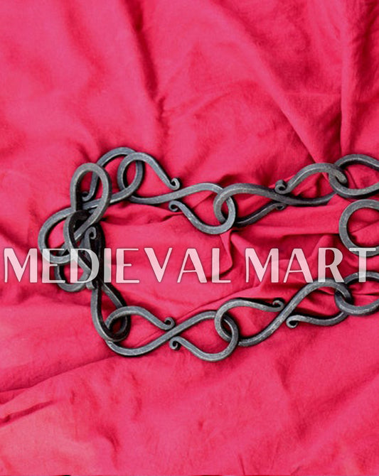 MEDIEVALMART Hand Forged Medieval Viking S hook Chain
