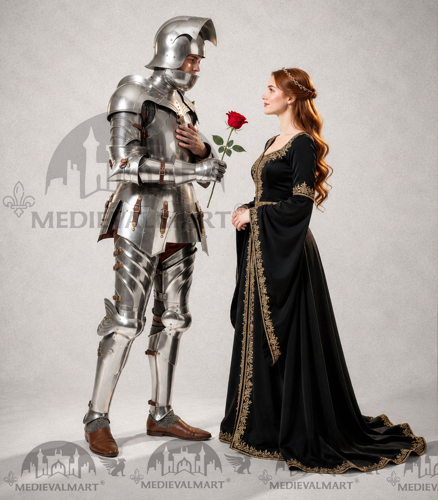 MEDIEVALMART 15th Century Gothic Full Plate Armor | Medieval Knight Suit For Reenactment & Cosplay
