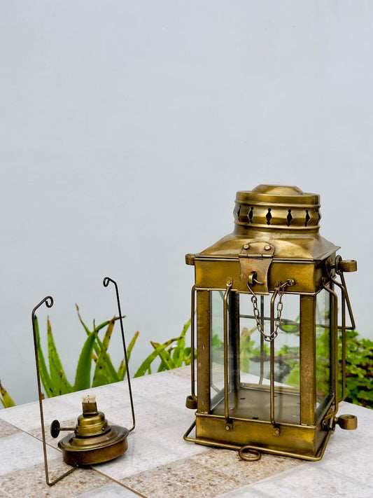 MEDIEVALMART Nautical Maritime Ship Oil Lamp Burner Lantern with Dimmer Switch