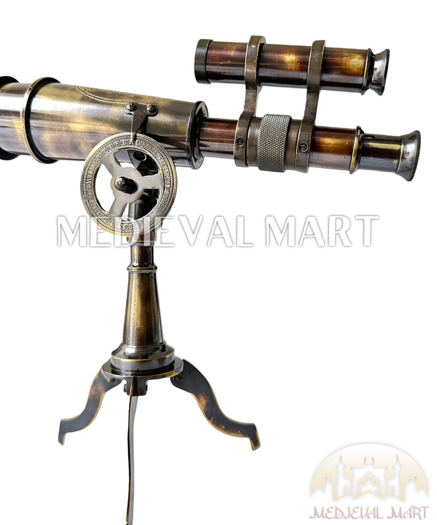 MEDIEVALMART Nautical Antique Telescope with Tripod, Corporate Gift, Groomsmen Gift