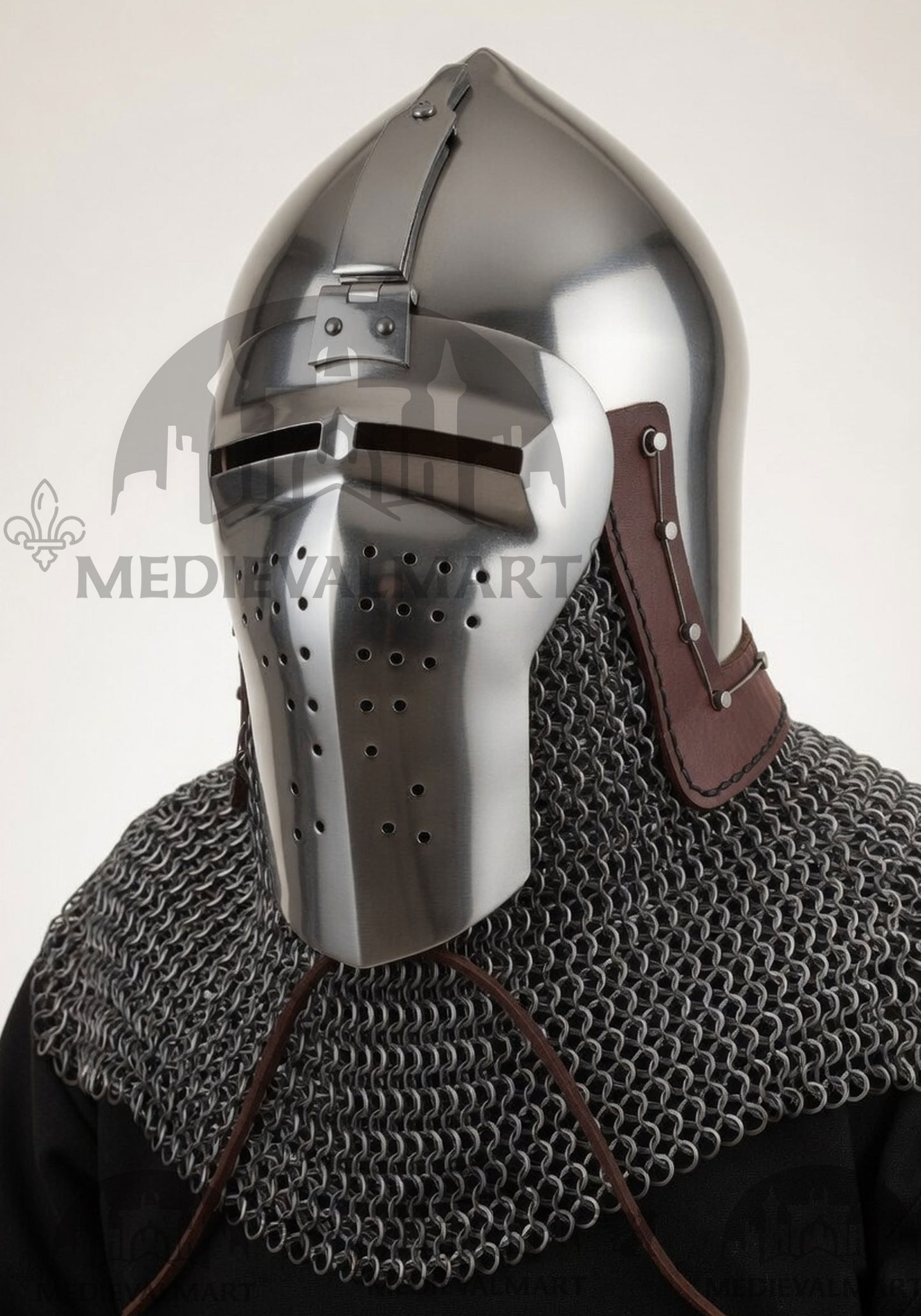 MEDIEVALMART Extreme Collection of Medieval Bascinet Longface Buhurt kalpvissior Helmet